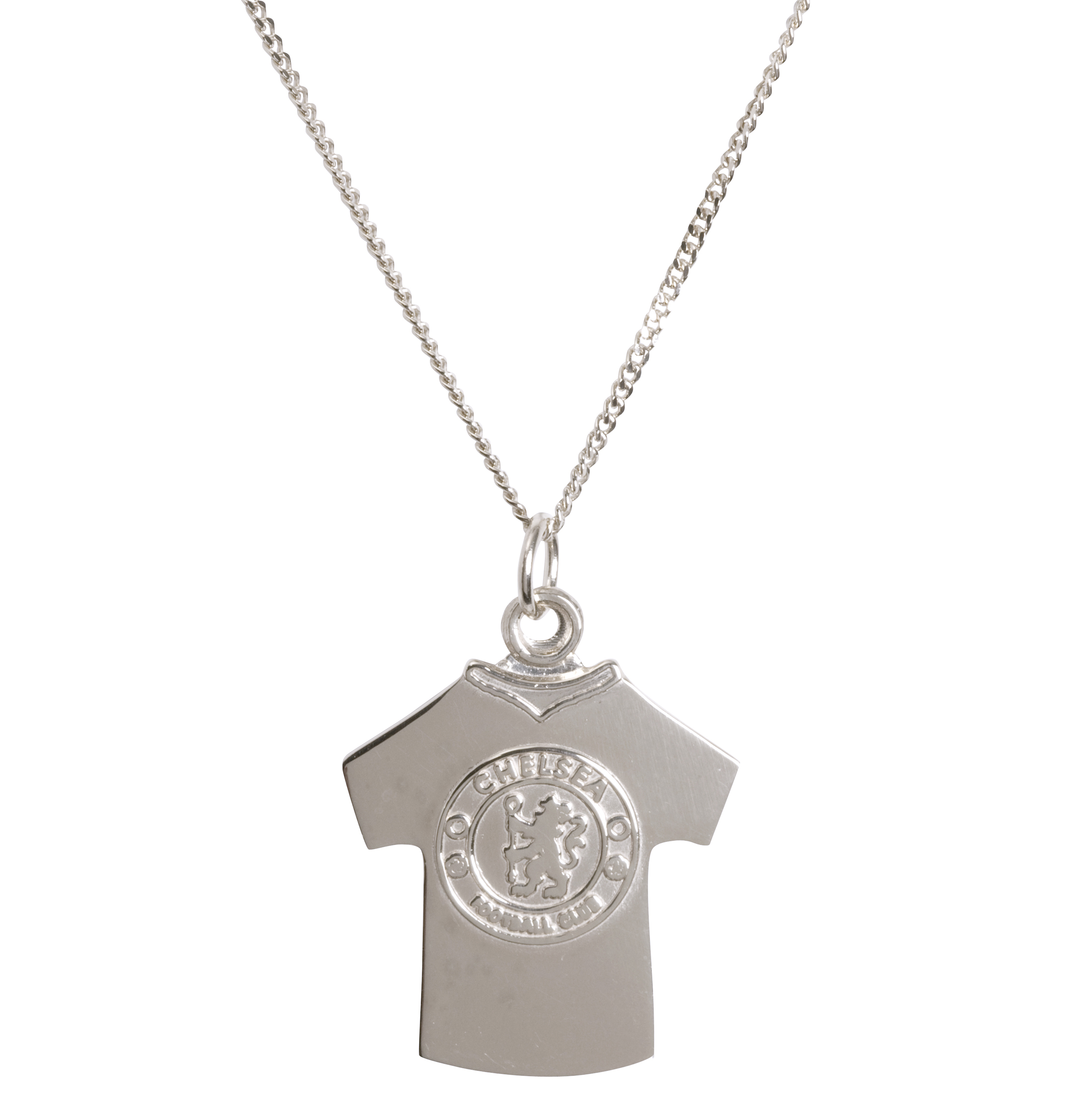 Chelsea Shirt Crest Pendant amp Chain Gold Plated On Silver