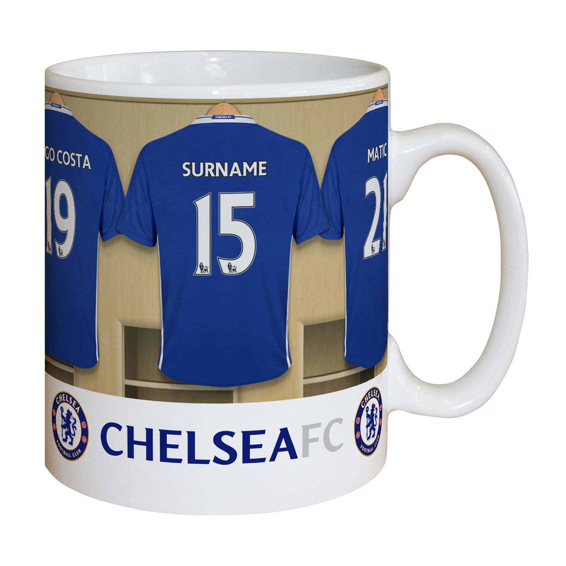 Chelsea Personalised Dressing Room Mug