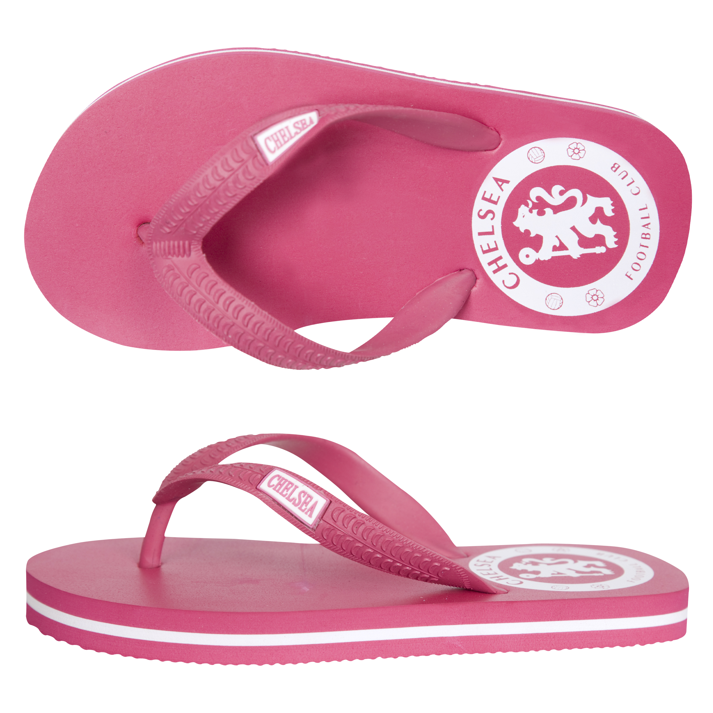 Chelsea Team Flip Flop Pink Girls