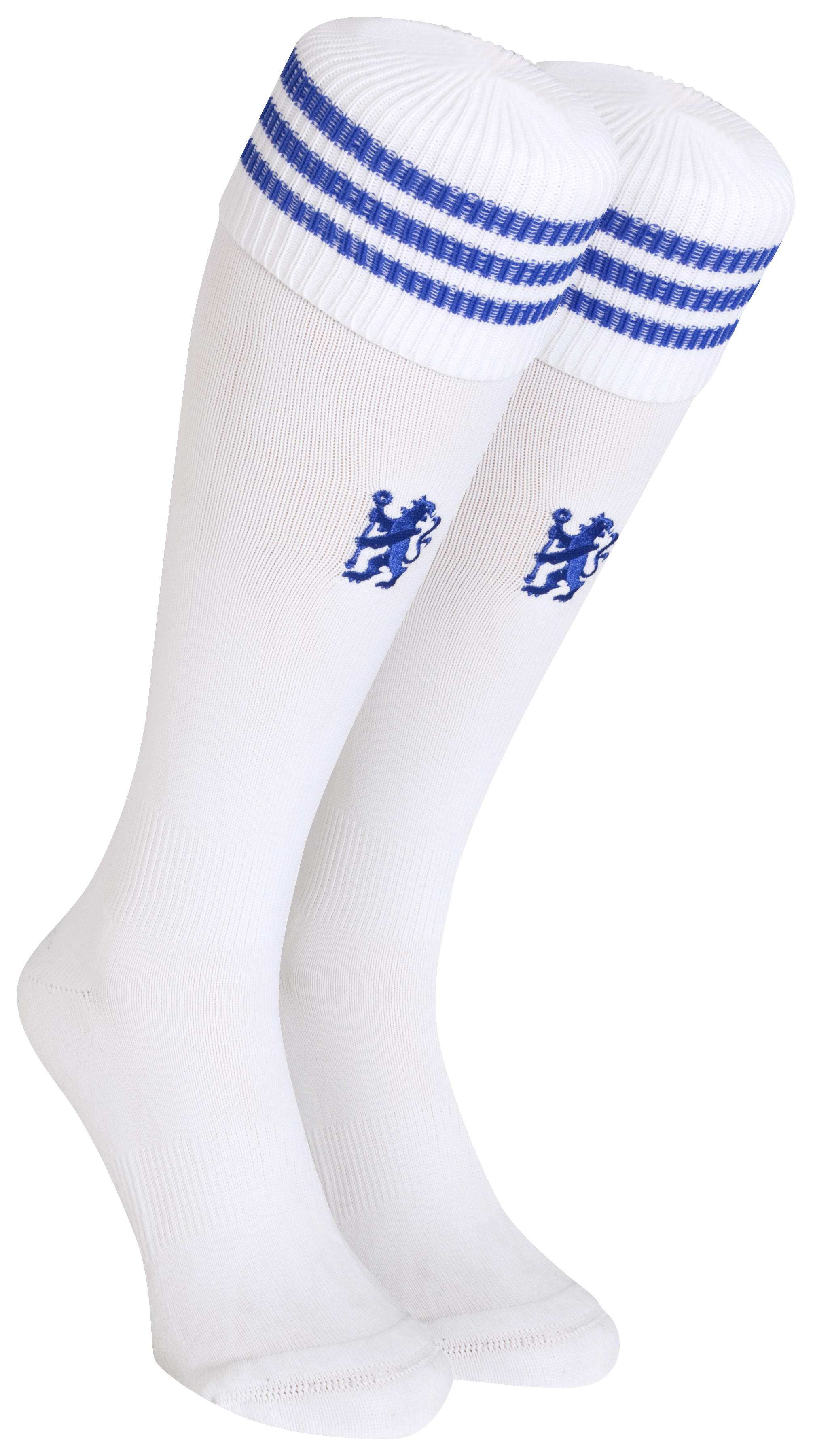 Chelsea Home Socks 2010/11 - White/Reflex Blue