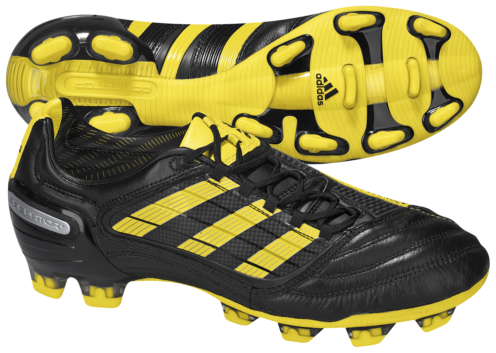 adidas Predator X World Cup Firm Ground Football Boots - Black/Sun/Silver.