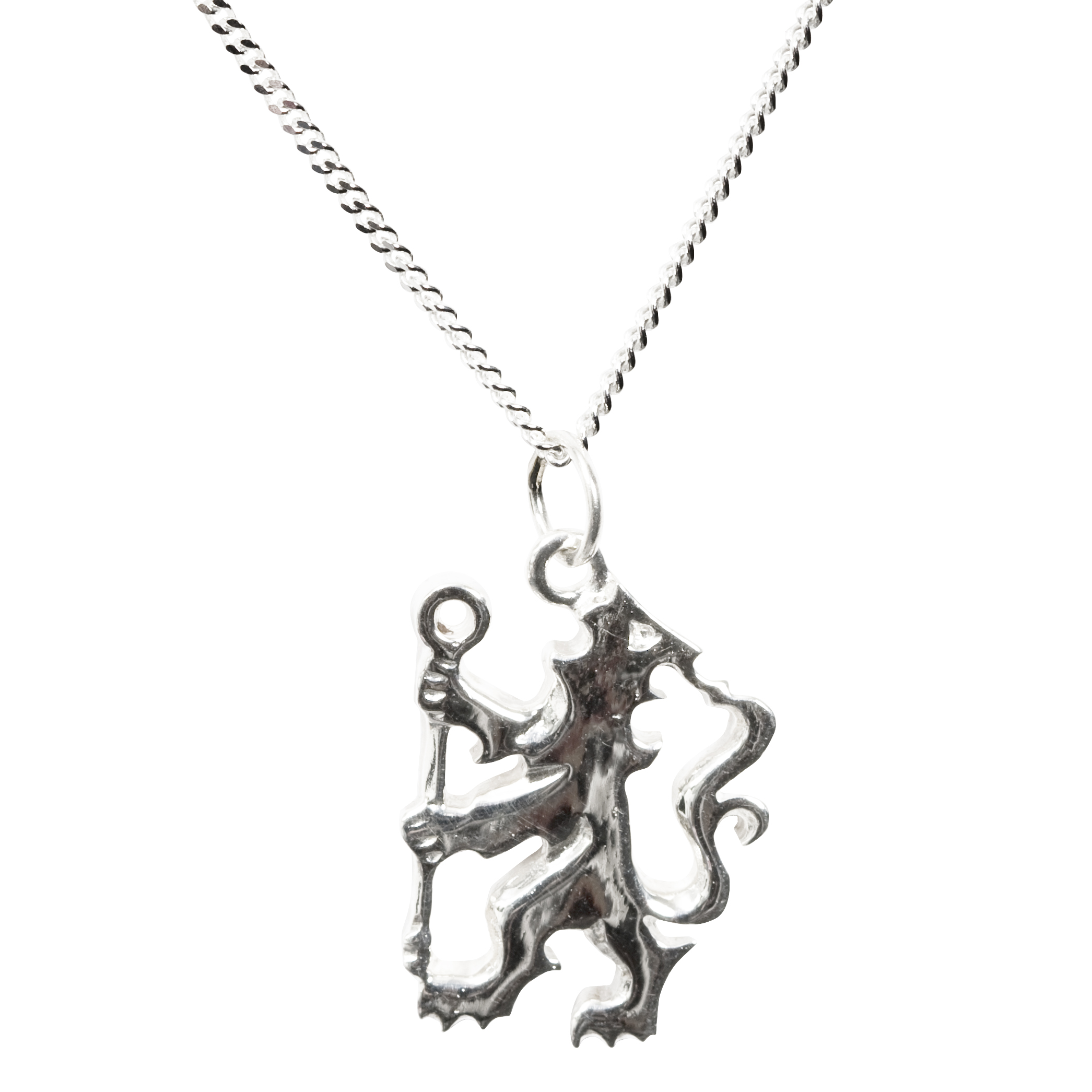 Chelsea Medium Lion Pendant and Chain Sterling Silver