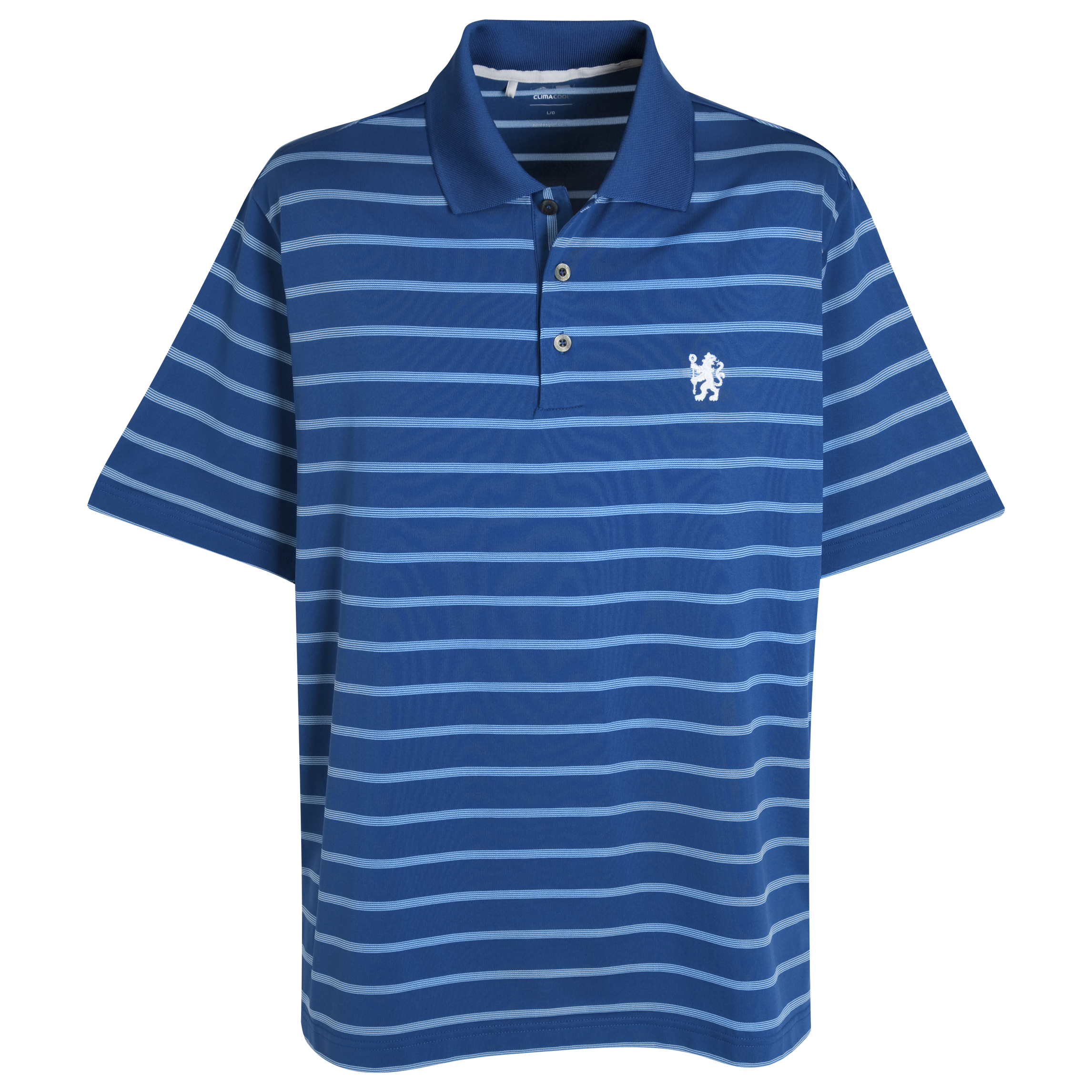 adidas Chelsea ClimaCool Textured Stripe Polo DeepTide