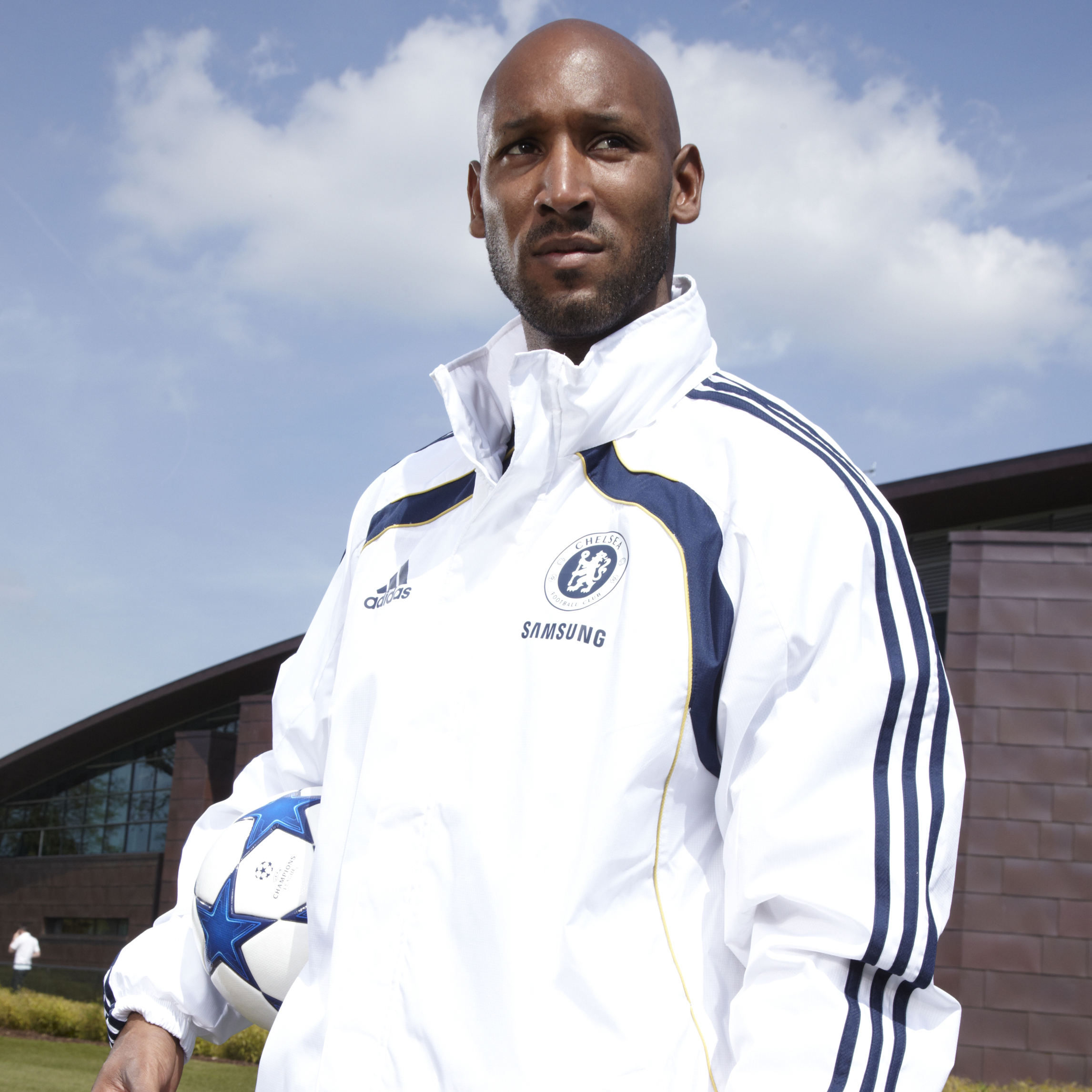 Chelsea Training All Weather Jacket WhiteCollegiate Navy Kids