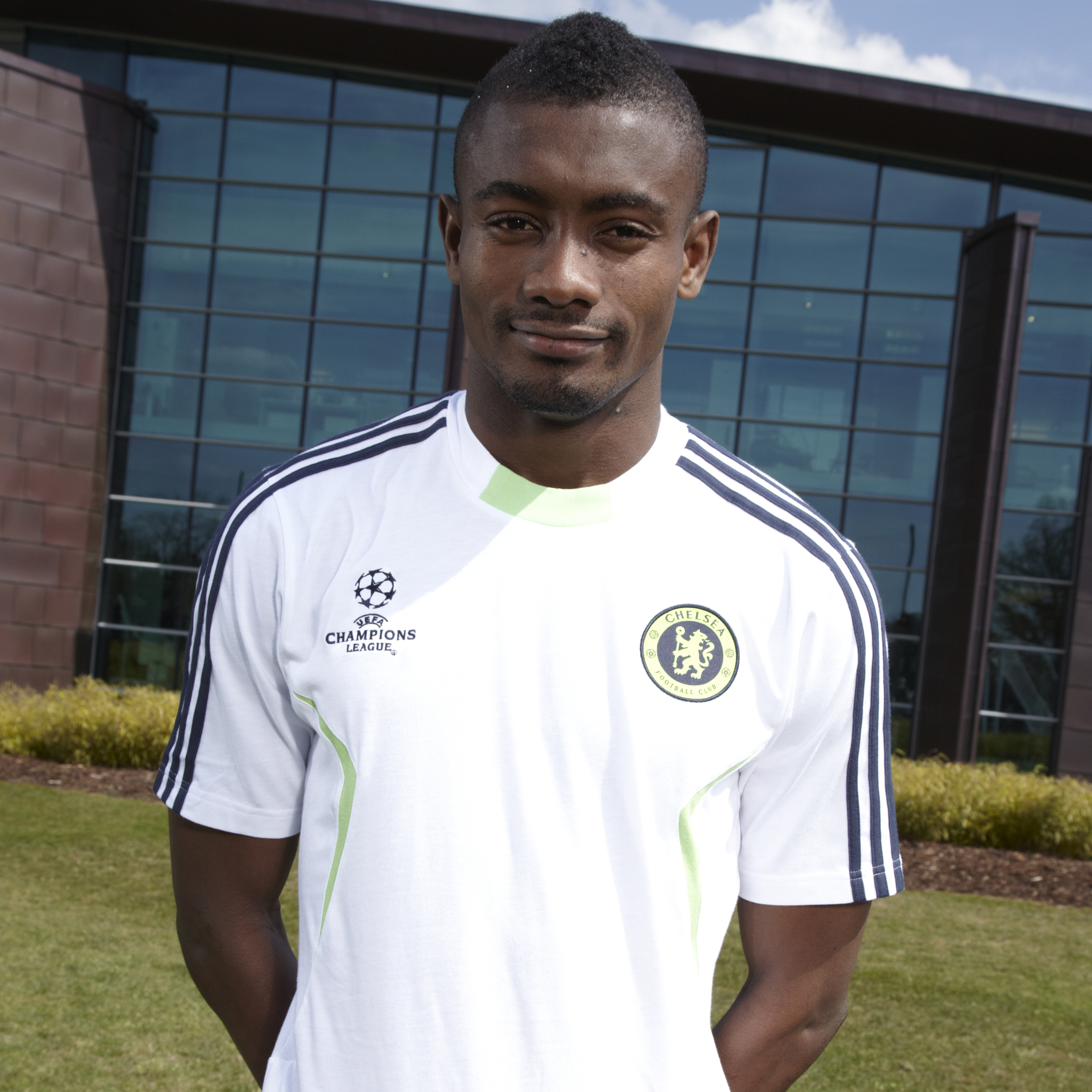 Chelsea Uefa Champions League Training T Shirt WhiteMacawDark Navy Kids
