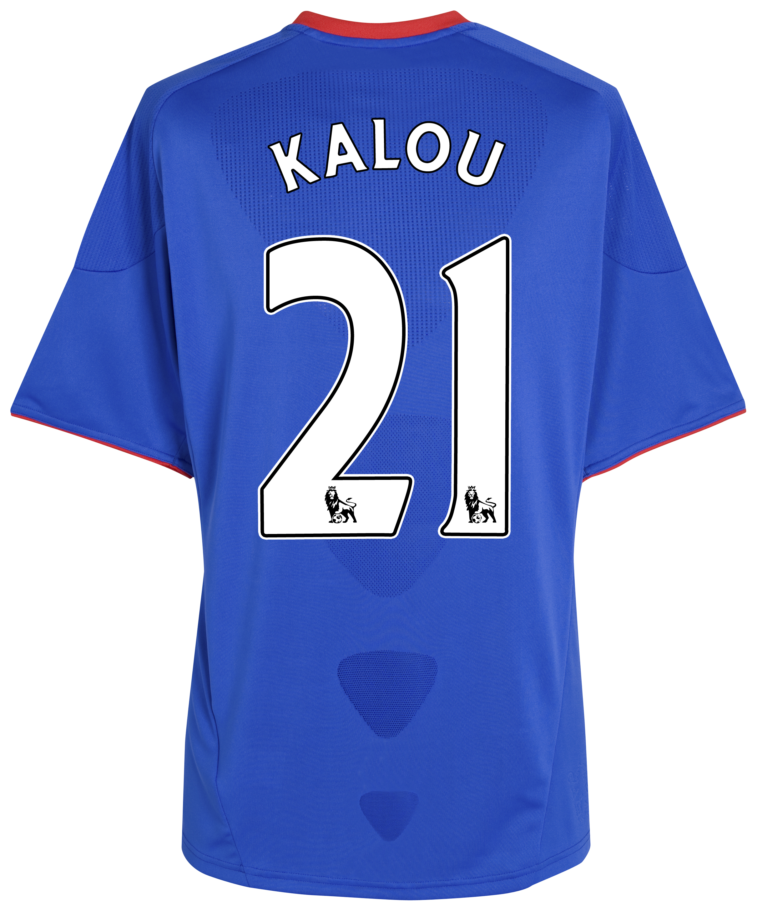 Chelsea Home Shirt 201011 with Kalou 21 printing