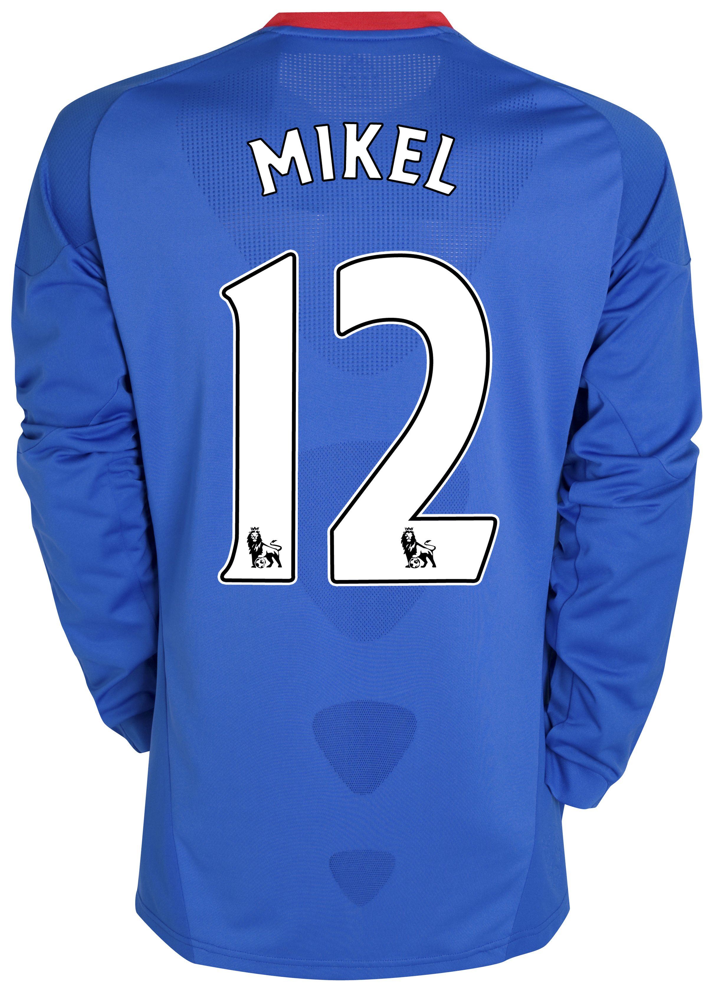 Chelsea Home Shirt 201011 with Mikel 12 printing Long Sleeve