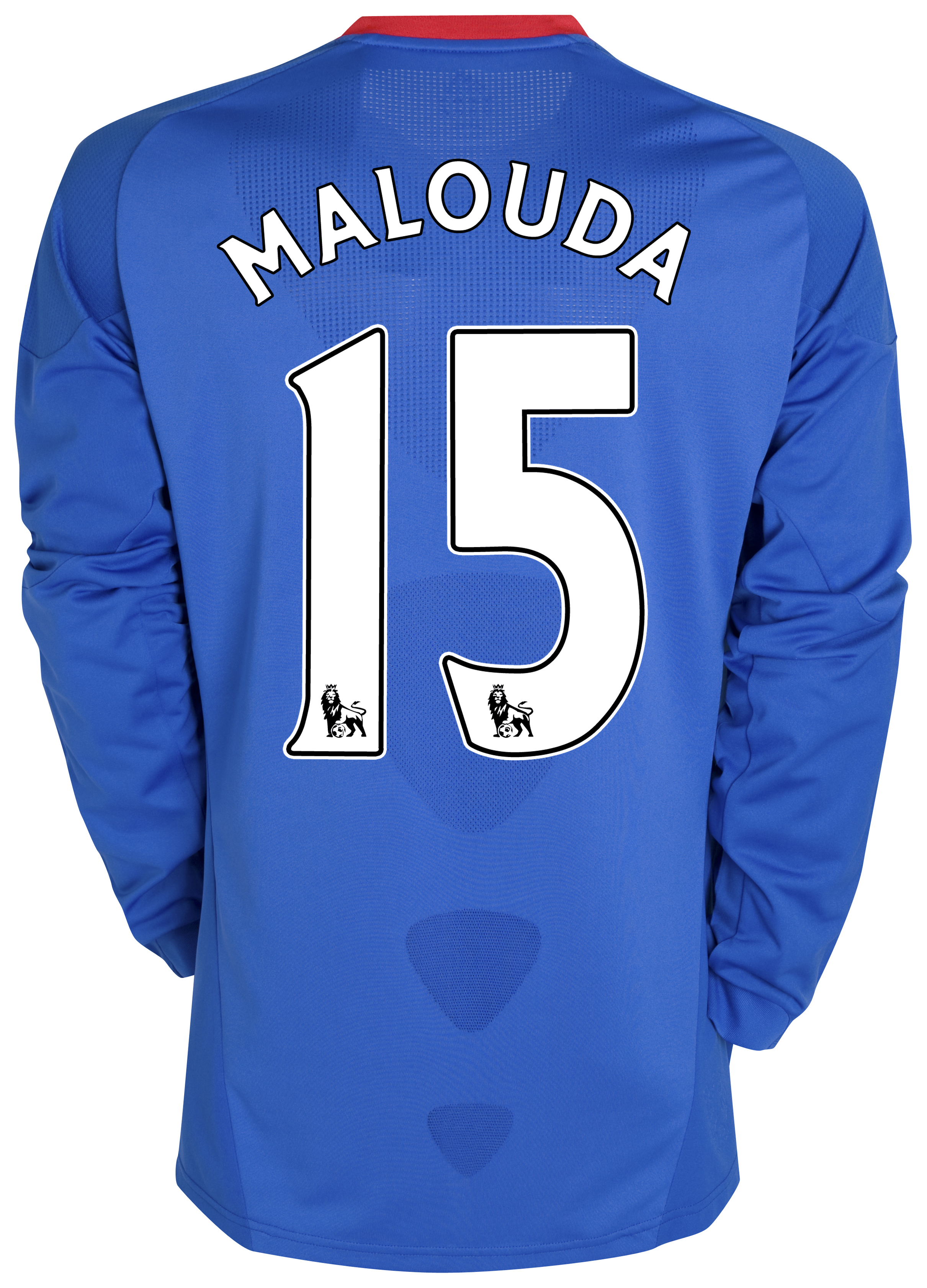 Chelsea Home Shirt 201011 with Malouda 15 printing Long Sleeve