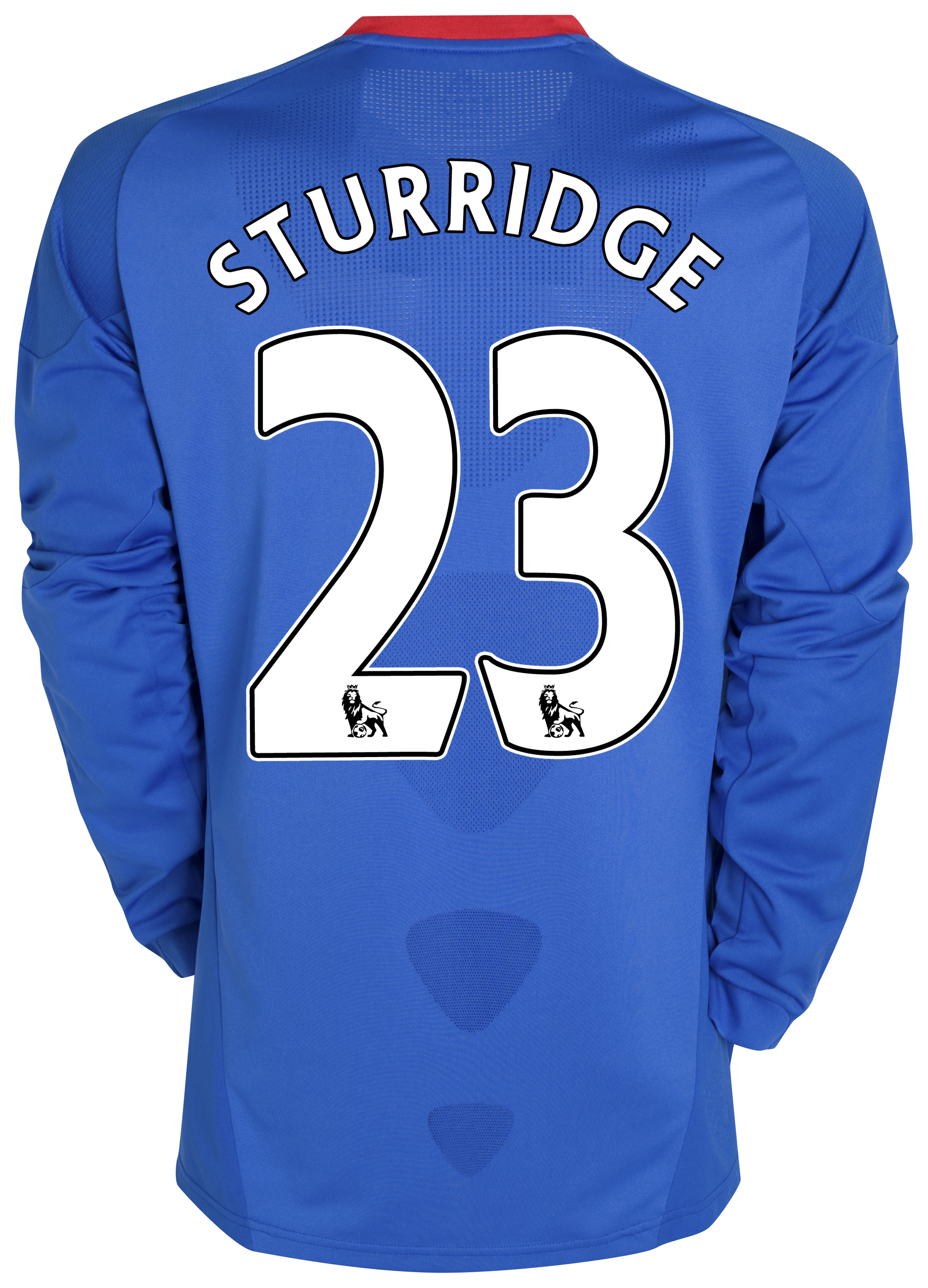 Chelsea Home Shirt 201011 with Sturridge 23 printing Long Sleeve