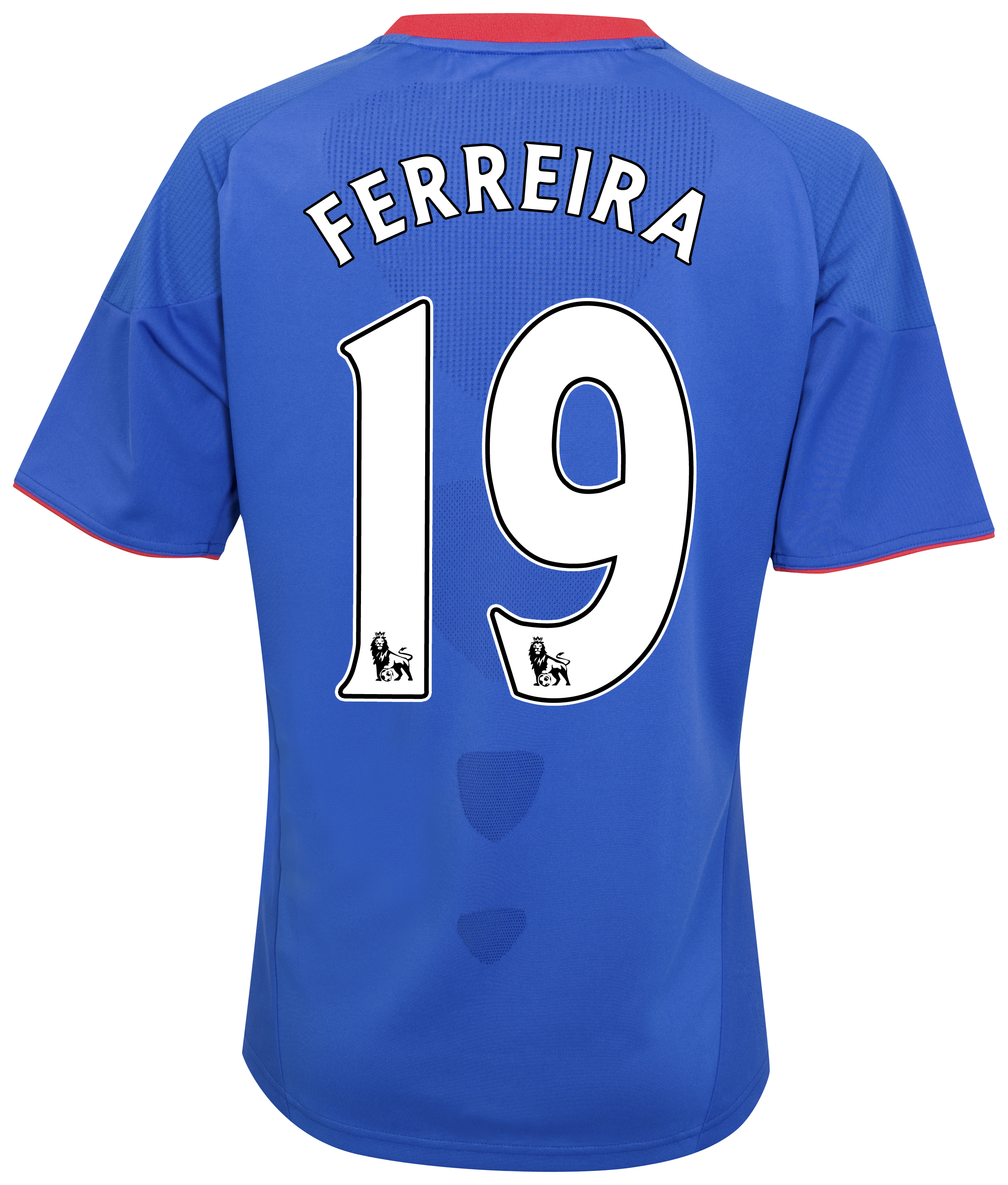 Chelsea Home Shirt 201011 with Ferreira 19 printing Womens