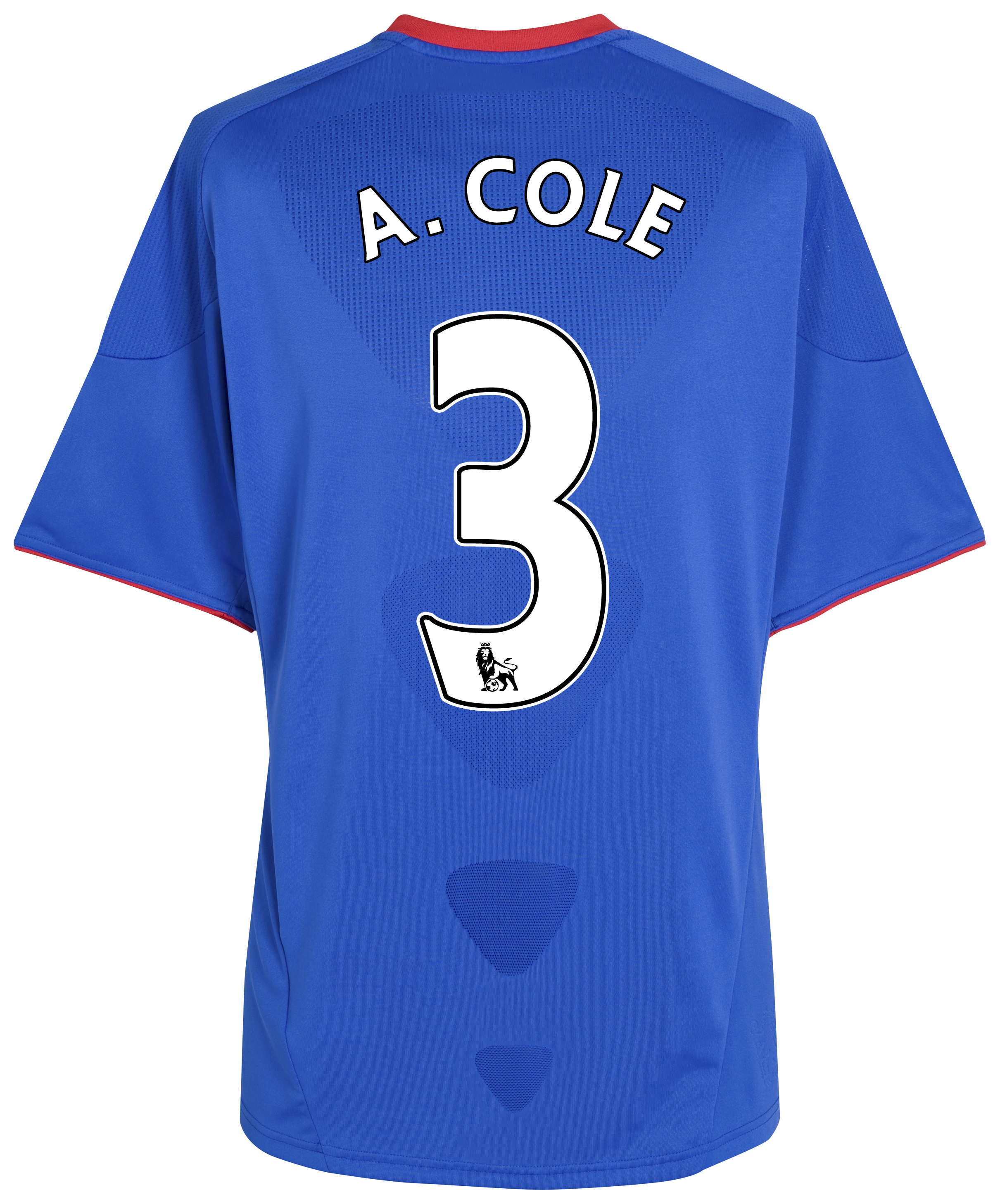 Chelsea Home Shirt 201011 with A Cole 3 printing Outsize
