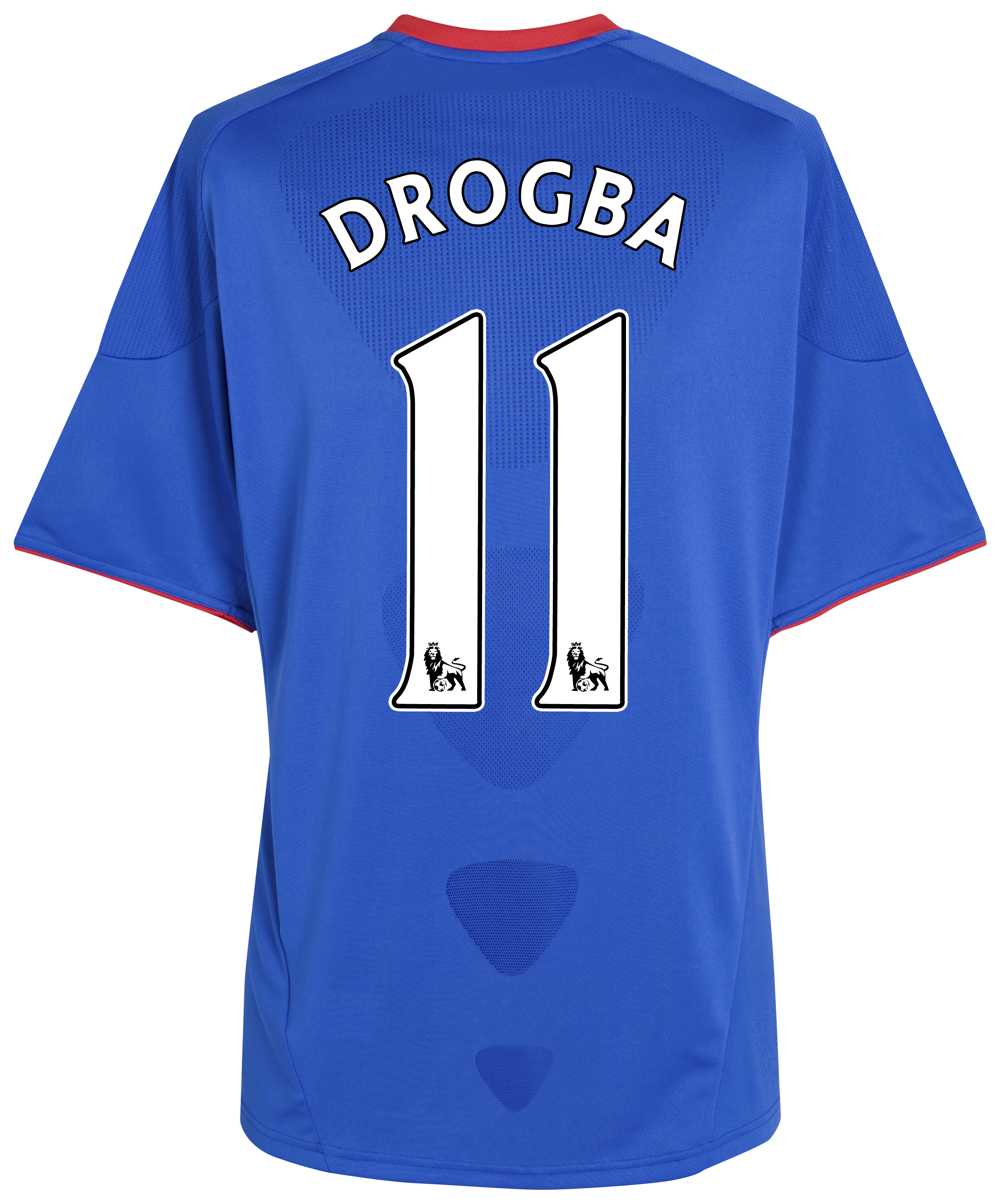 Chelsea Home Shirt 2010/11 with Drogba 11 printing - Outsize. Chelsea Home Shirt 2010/11 with Drogba 11 printing - Outsize.