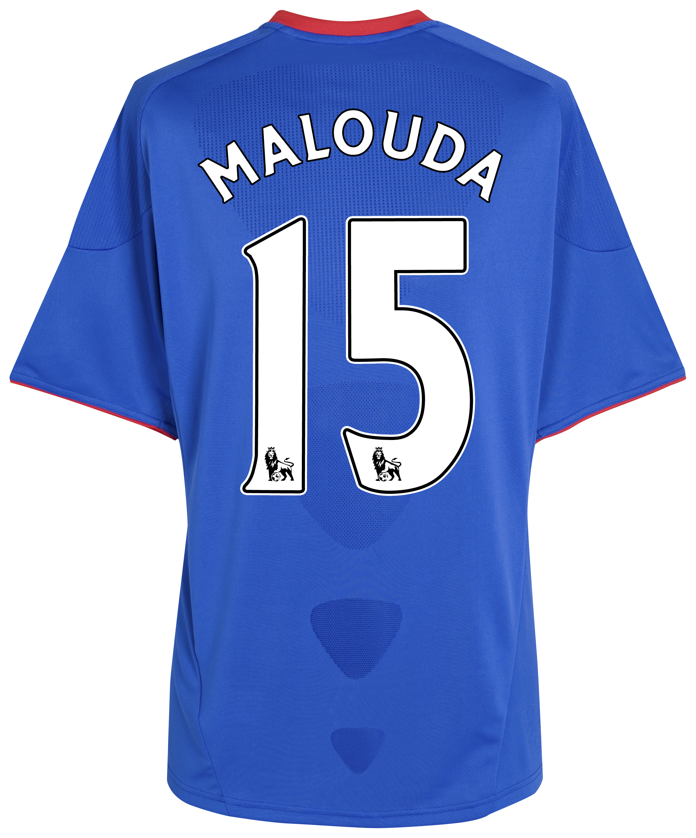Chelsea Home Shirt 201011 with Malouda 15 printing Outsize