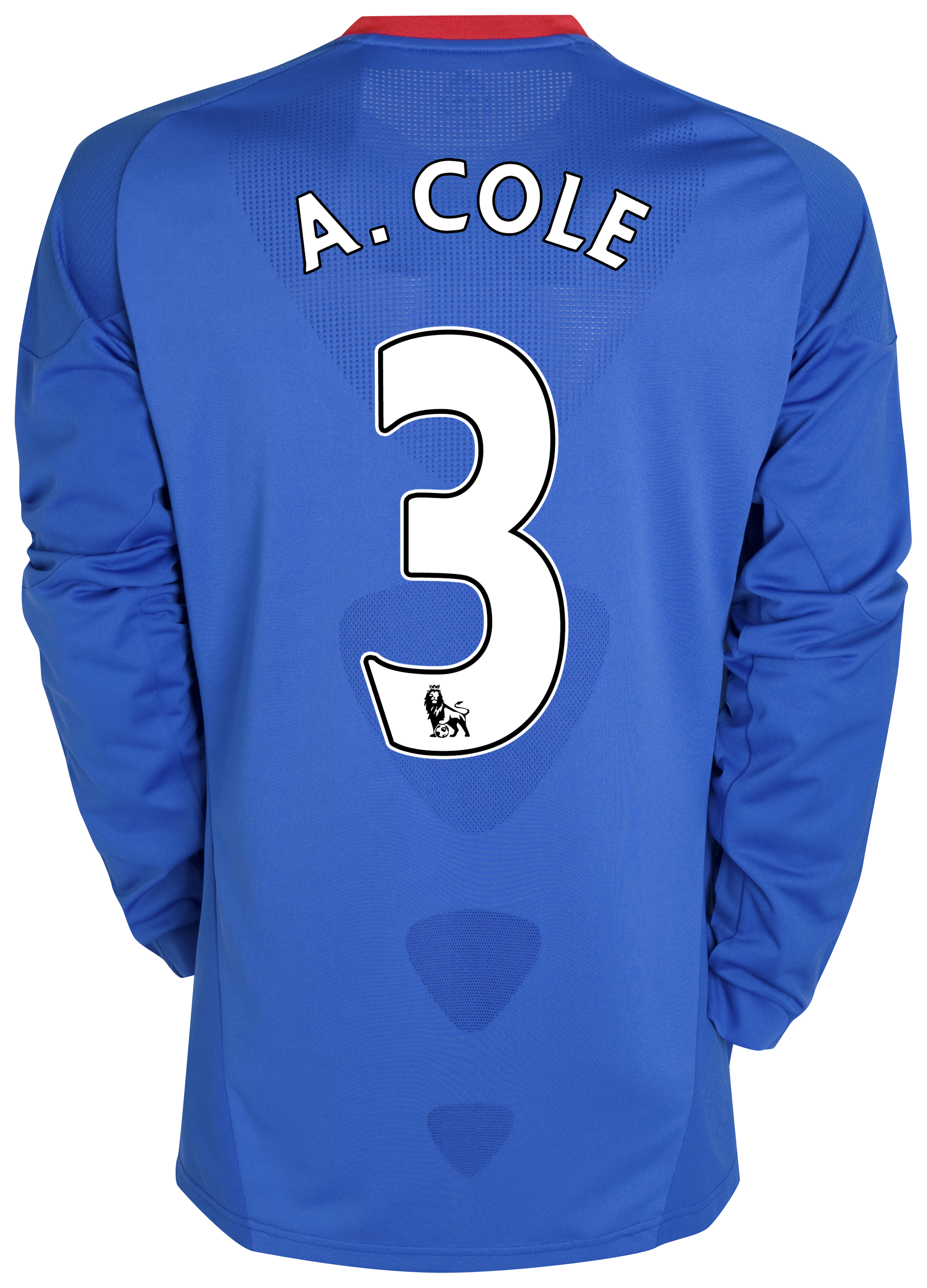Chelsea Home Shirt 2010/11 with A. Cole 3 printing - Long Sleeve - Kids. Chelsea Home Shirt 2010/11 with A. Cole 3 printing - Long Sleeve - Kids.