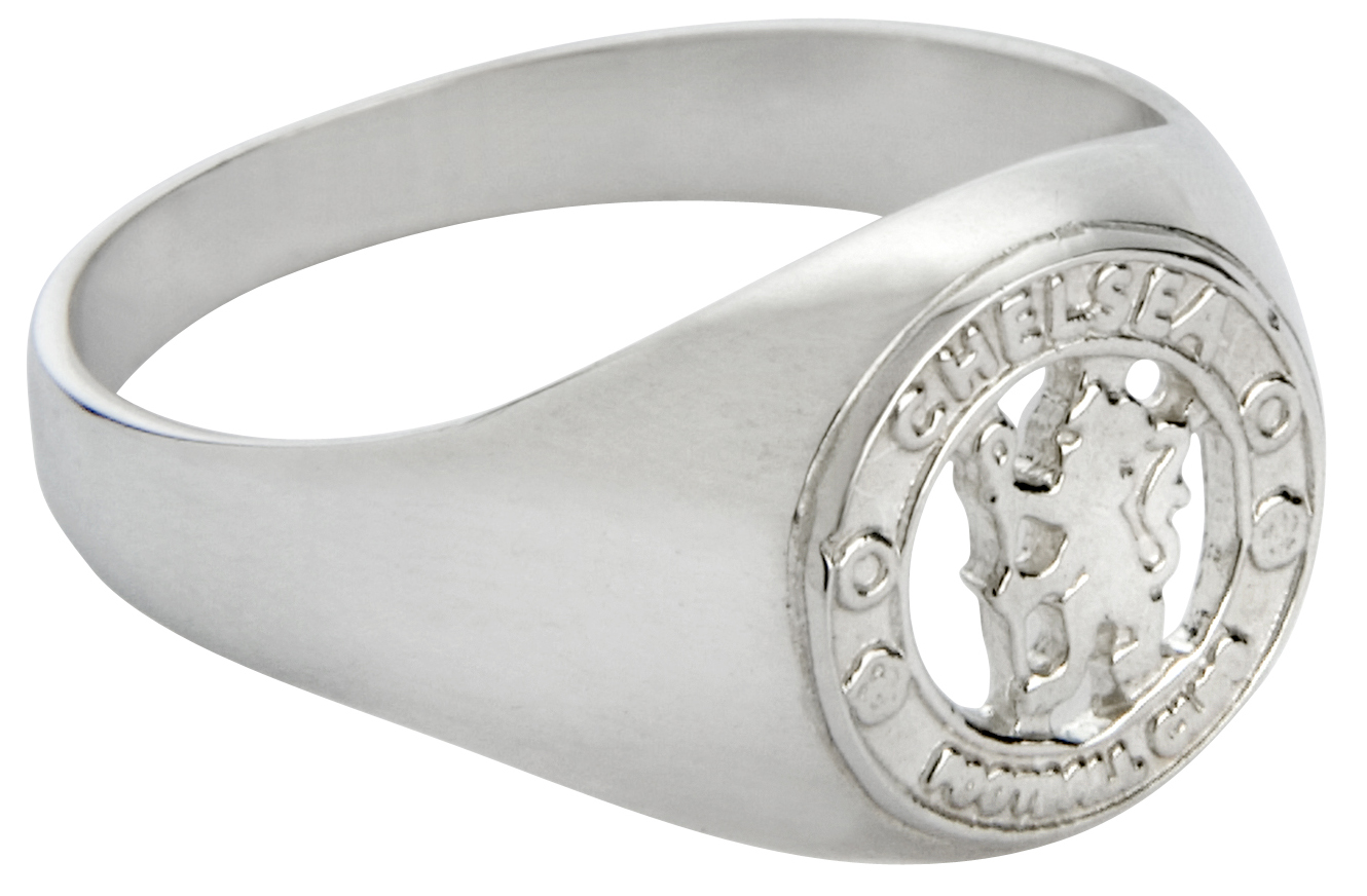 Chelsea Cut Out Crest Ring Sterling Silver