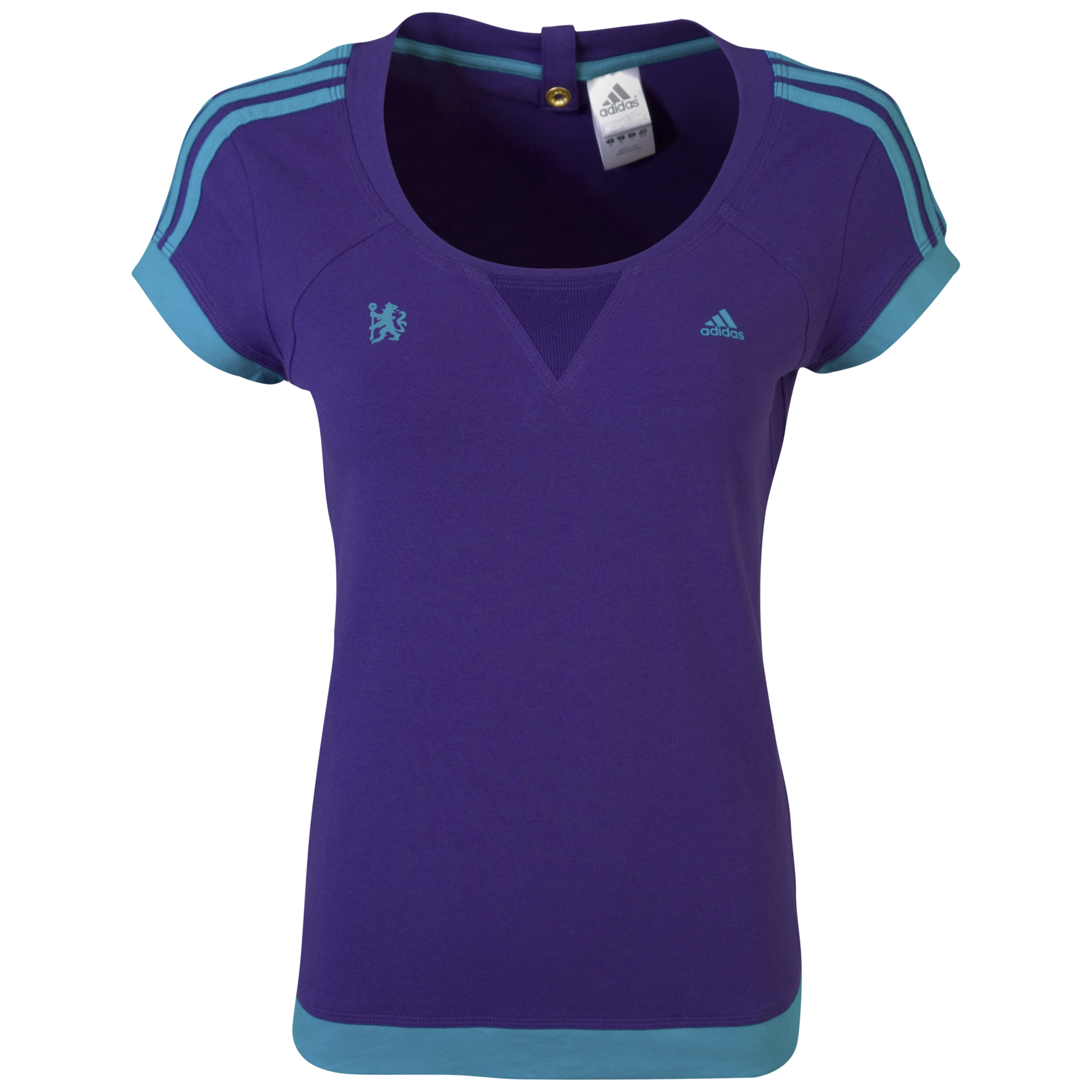 adidas Chelsea Reload T Shirt Collegiate PurpleGreen Beauty Womens