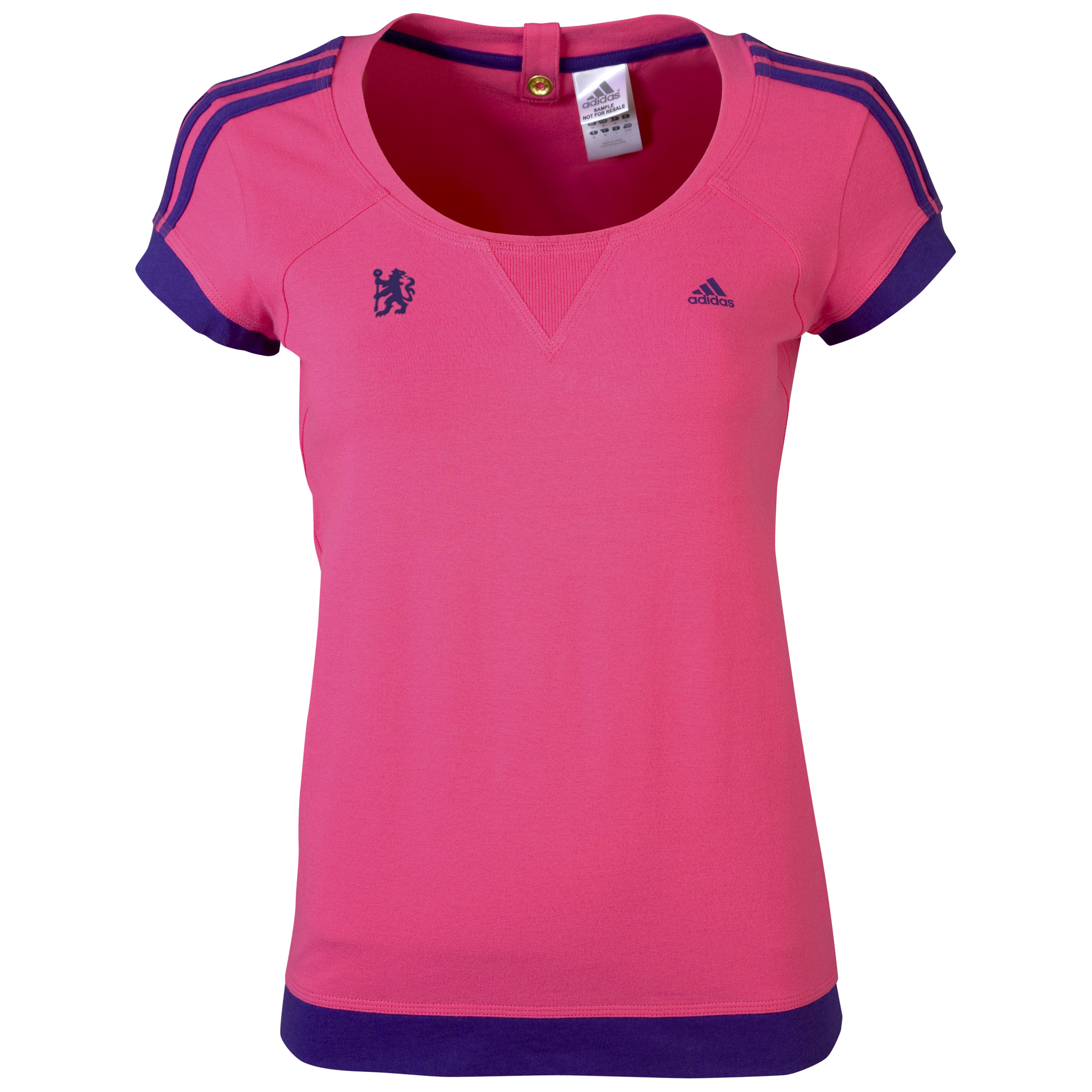 adidas Chelsea Reload T Shirt Radiant PinkCollegiate Purple Womens