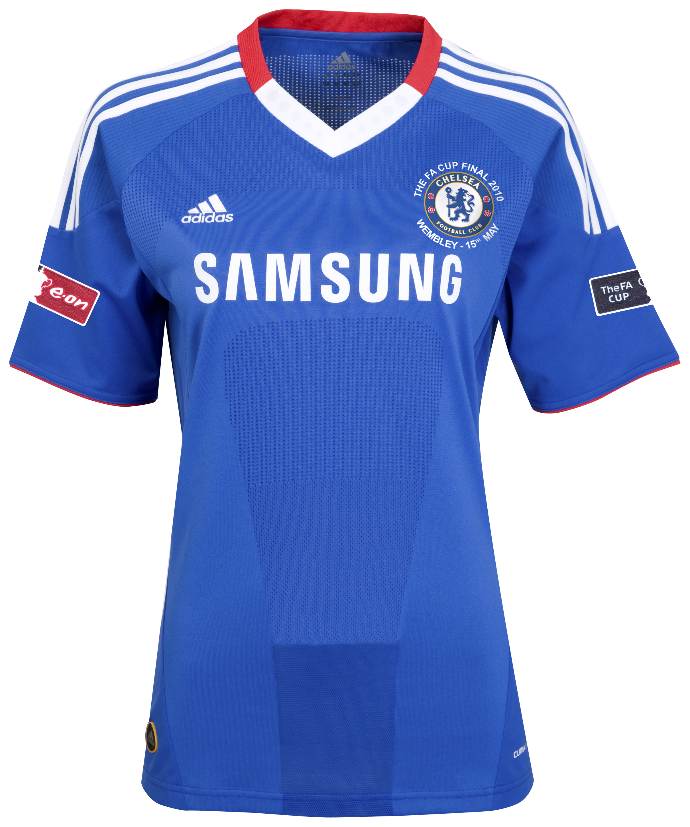 Chelsea Home Shirt 201011 With FA Cup Final Embroidery and FA Cup Badges Womens