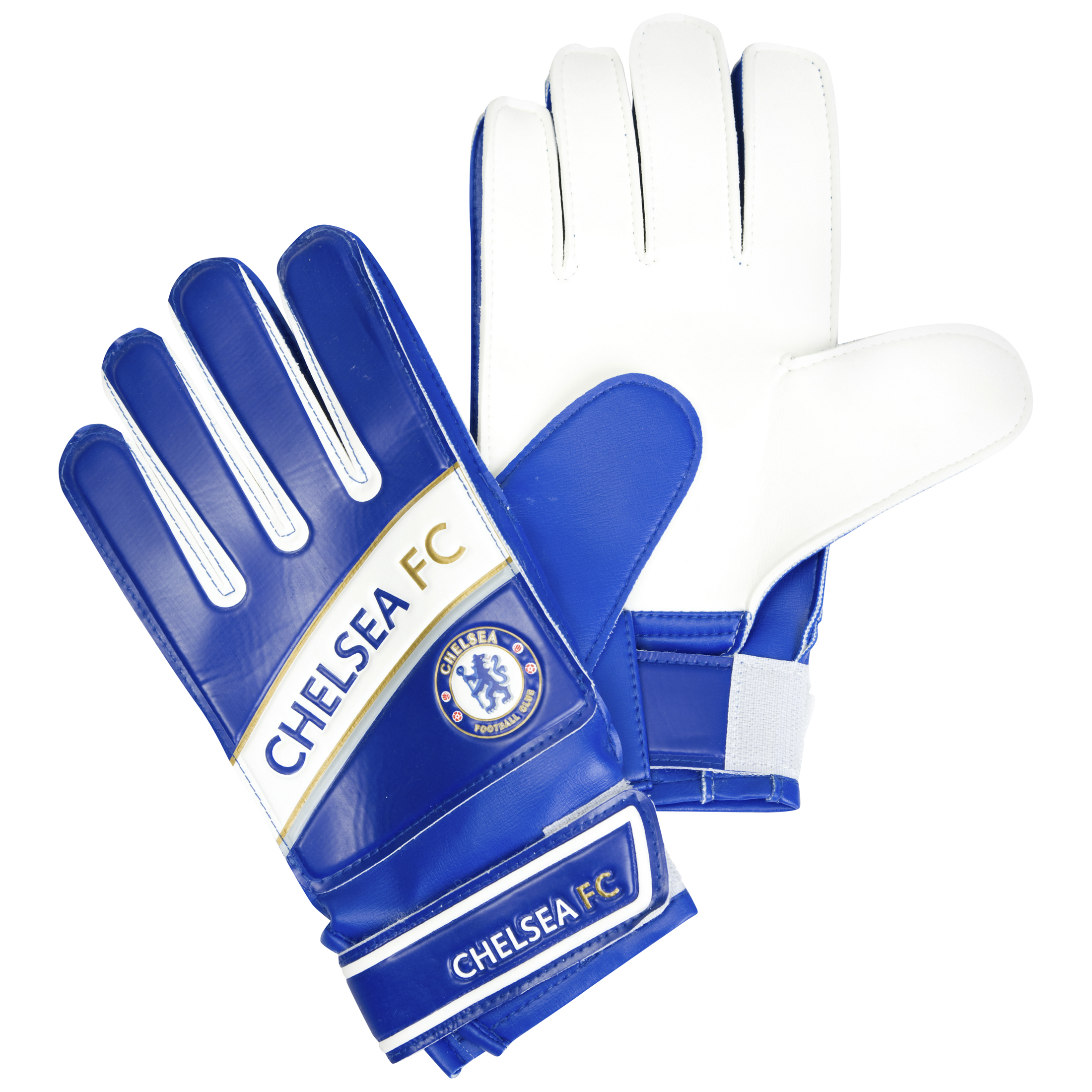 Chelsea Goalkeepers Gloves BlueWhite Youth