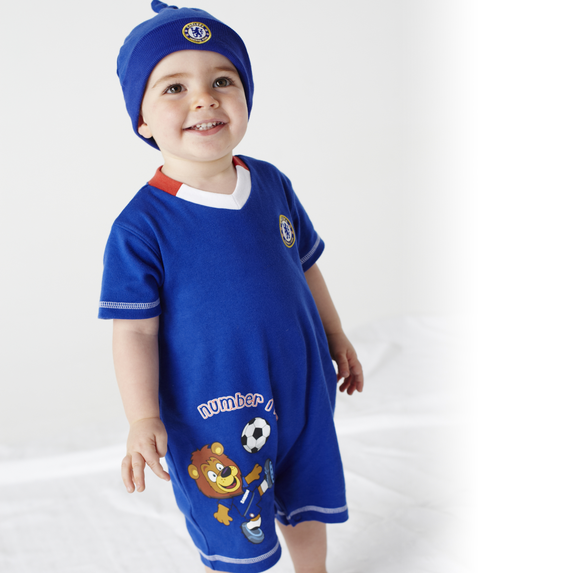 Chelsea Romper and Hat Reflex Blue Baby