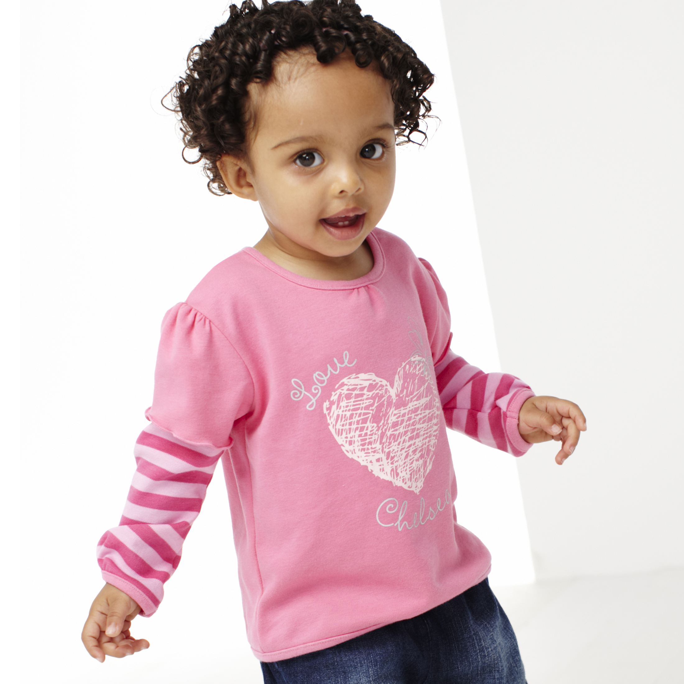 Chelsea Long Sleeve T Shirt Pink Baby