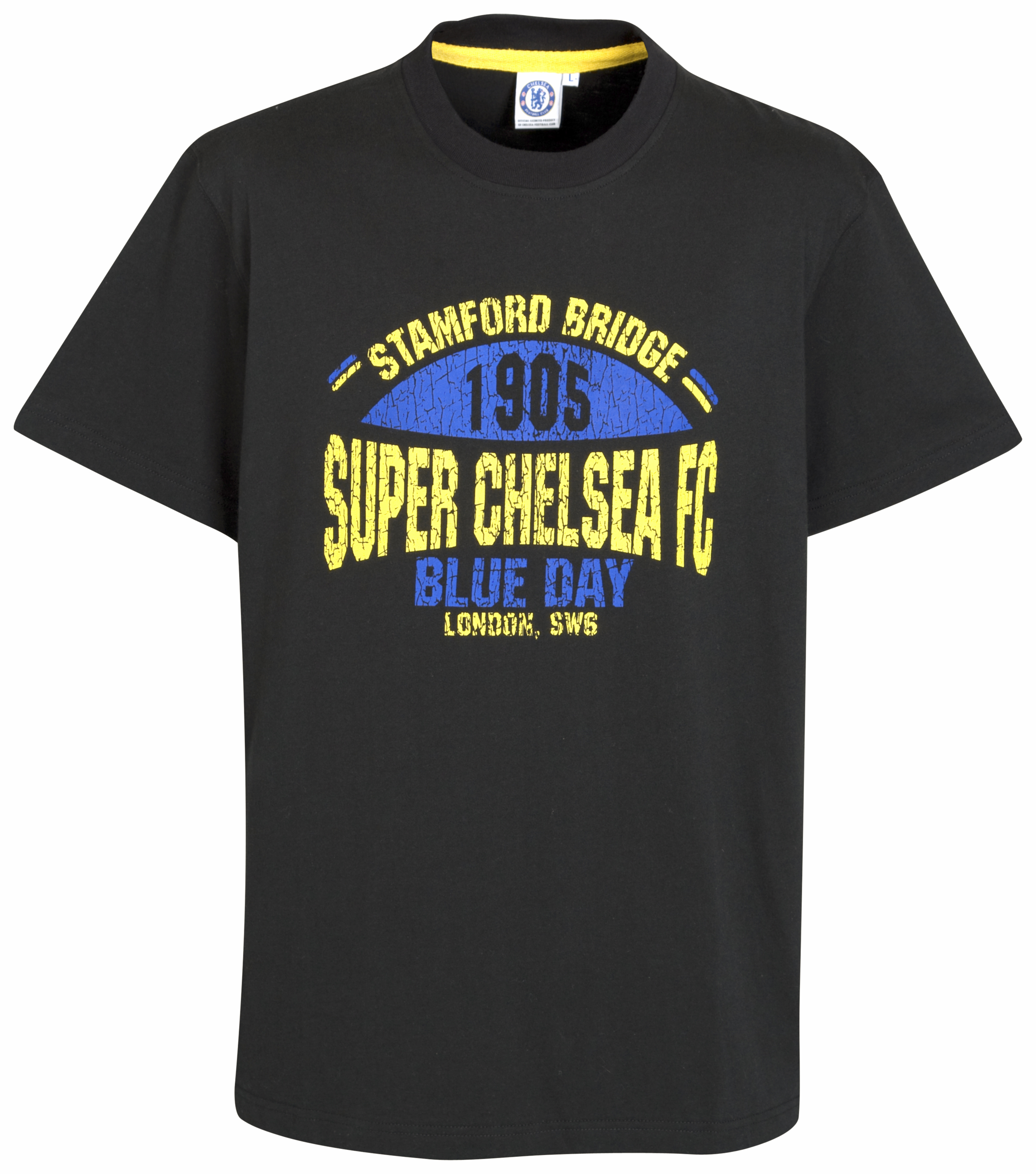Chelsea Super Chelsea retro Graphic T Shirt Black