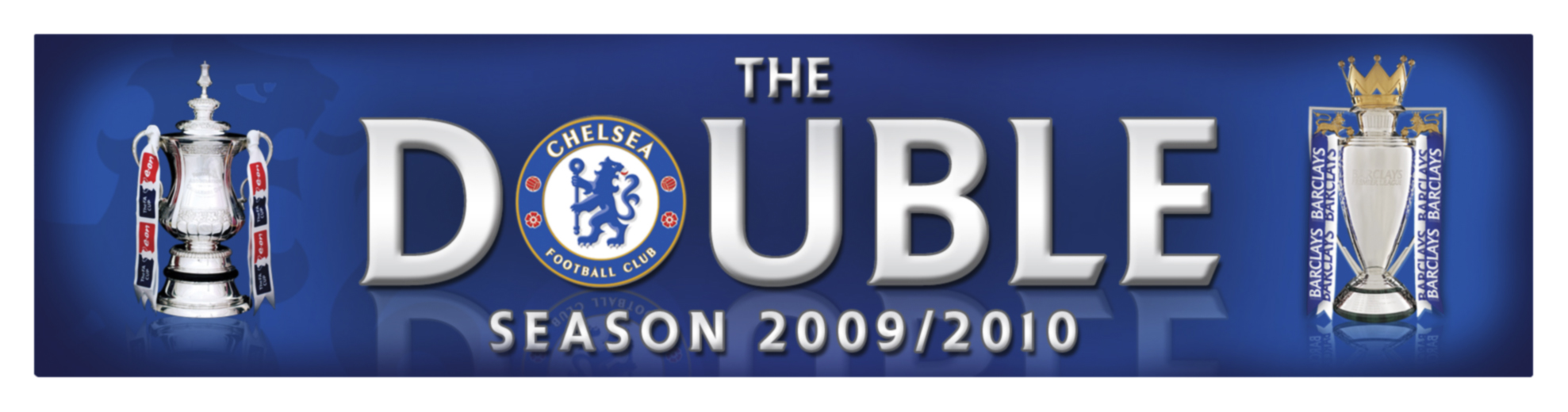 Chelsea Double Winners 200910 Car Sticker