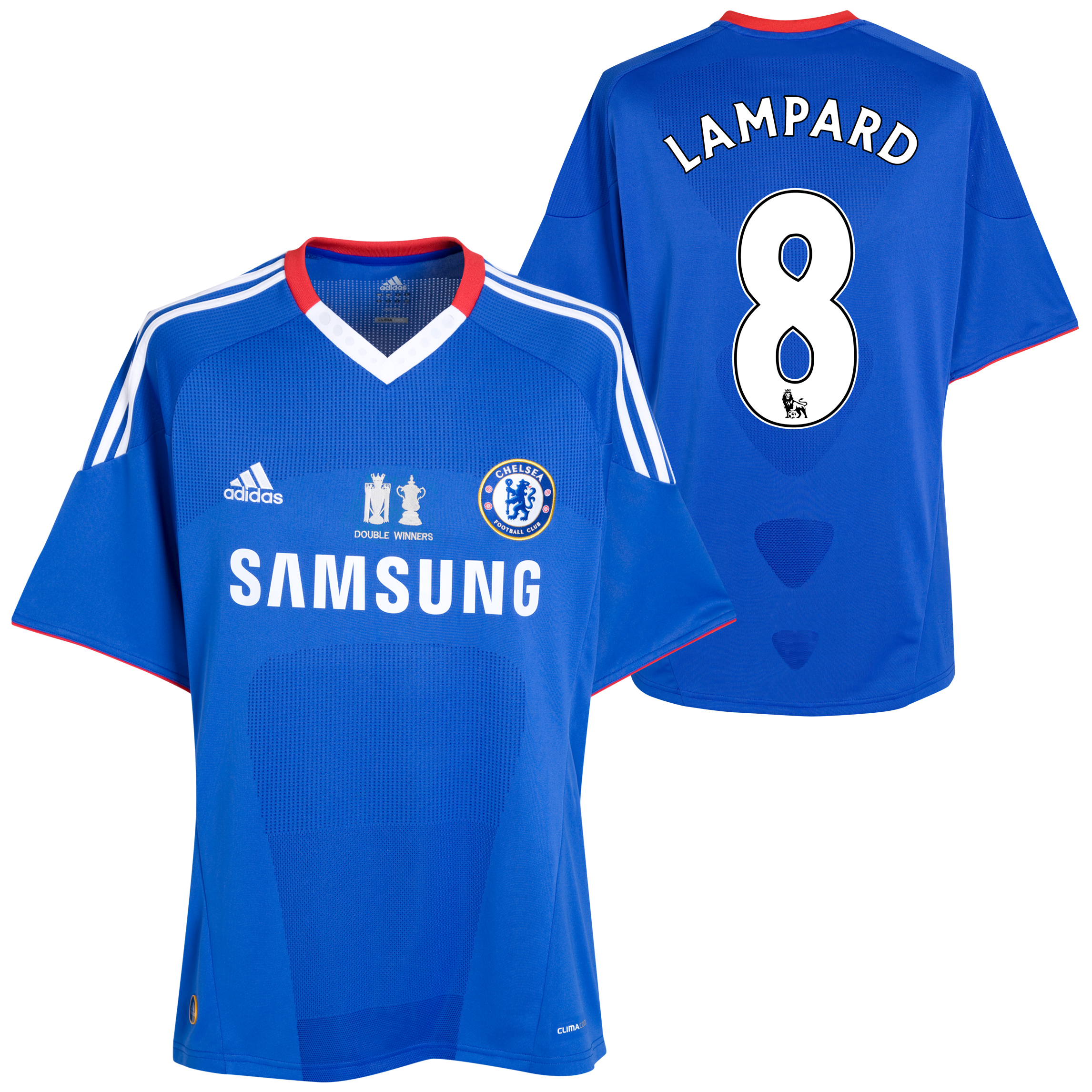 Chelsea Home Shirt 201011 including Double Winners Embroidery with Lampard 8 printing Kids