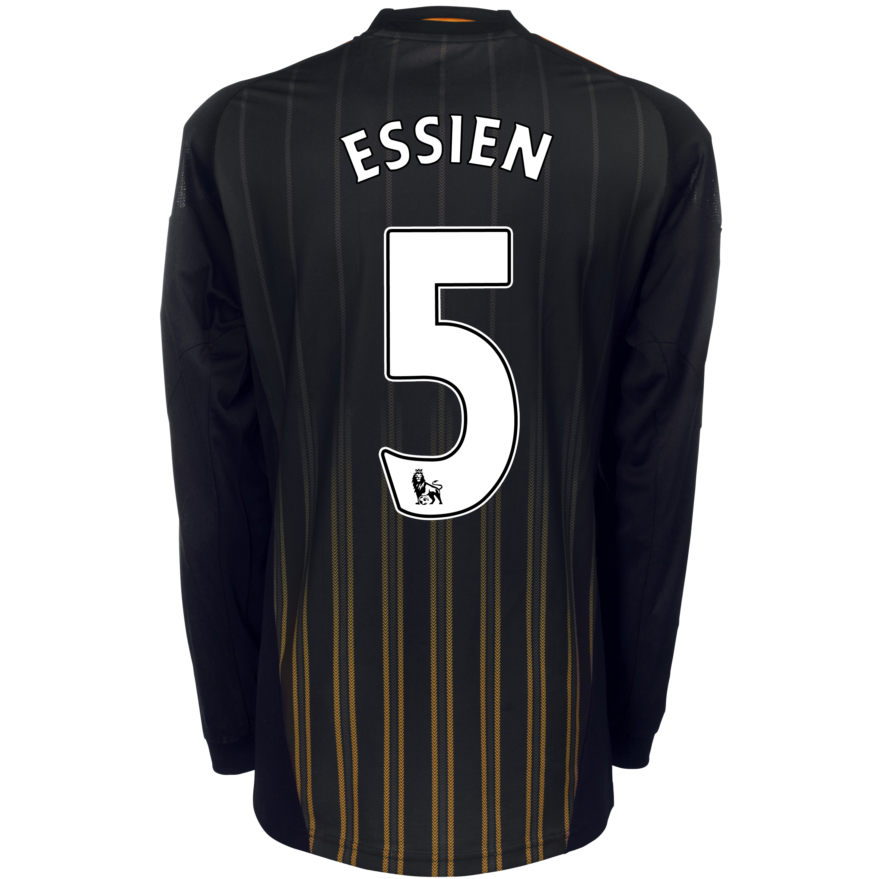 Chelsea Away Shirt 201011 with Essien 5 printing Long Sleeve