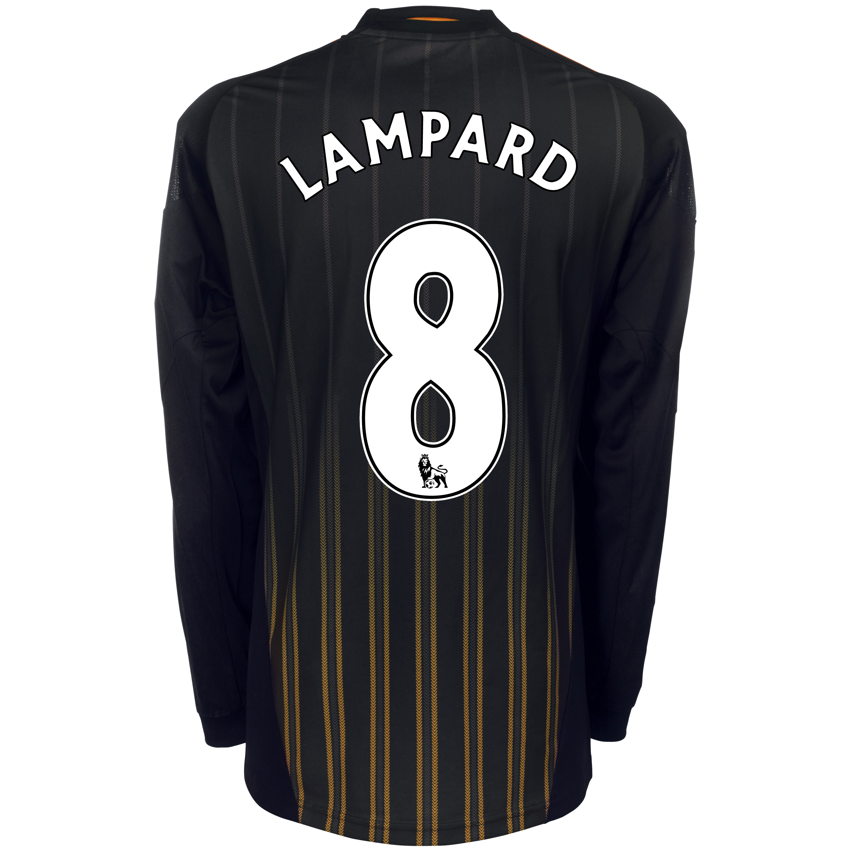 Chelsea Away Shirt 201011 with Lampard 8 printing Long Sleeve