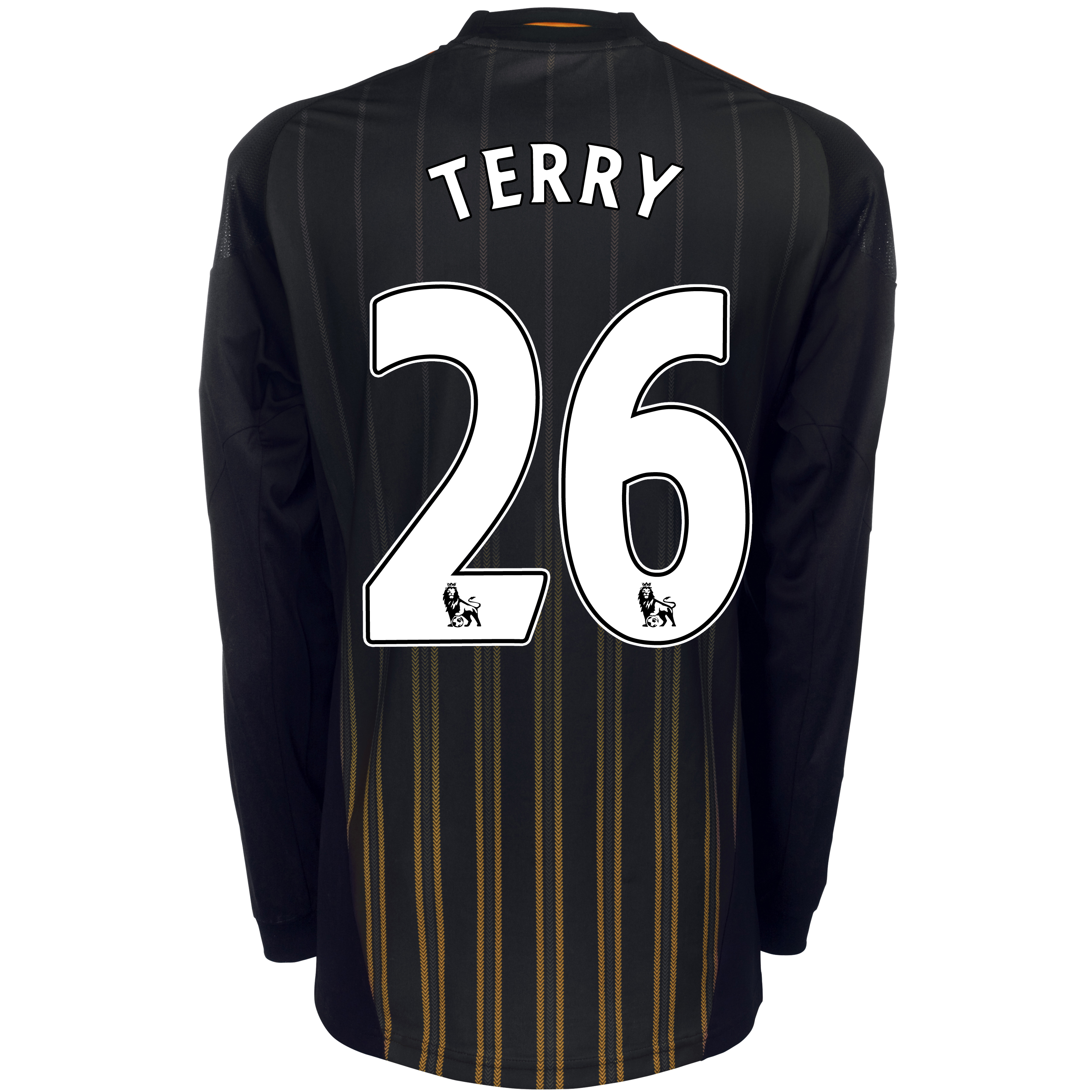 Chelsea Away Shirt 201011 with Terry 26 printing Long Sleeve