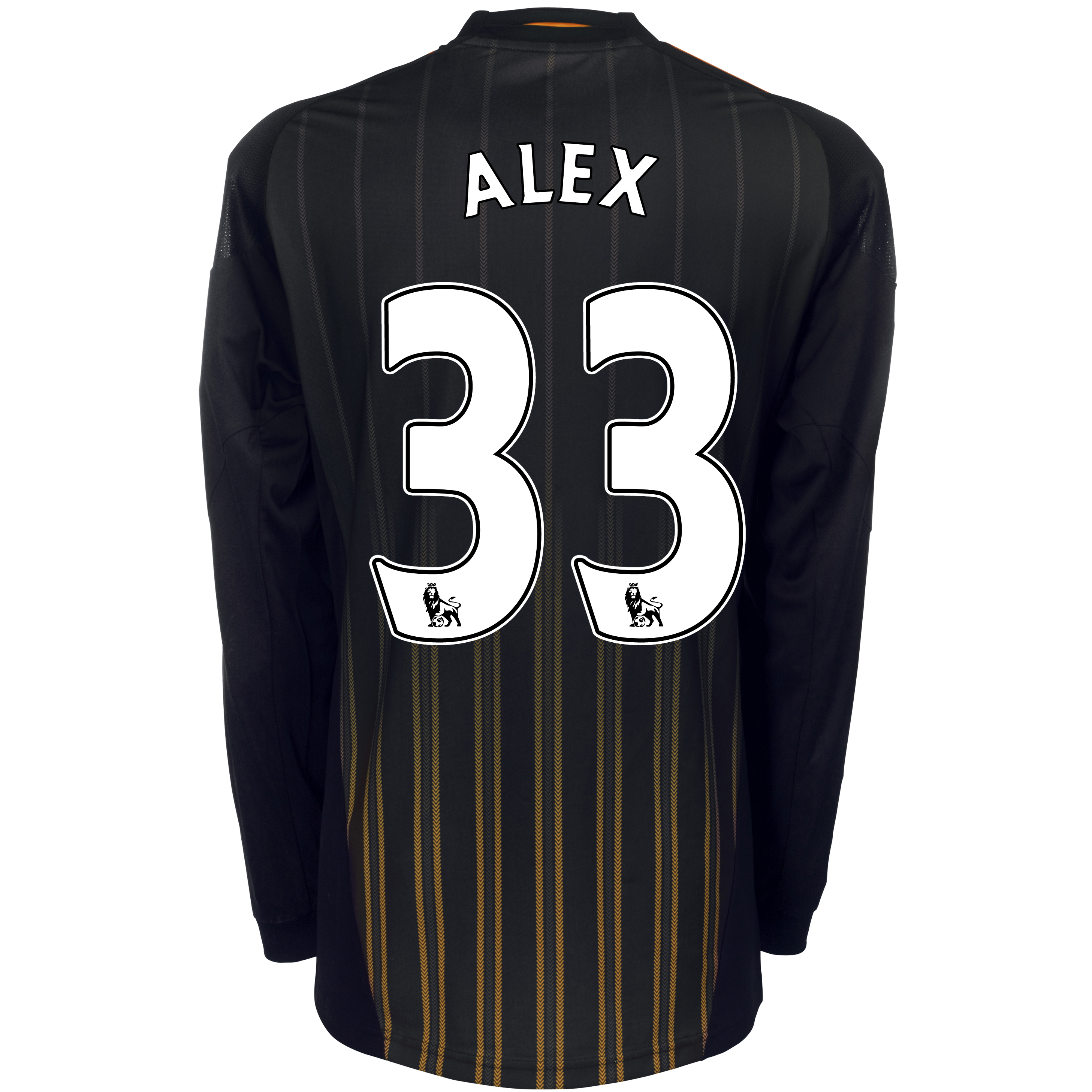 Chelsea Away Shirt 201011 with Alex 33 printing Long Sleeve