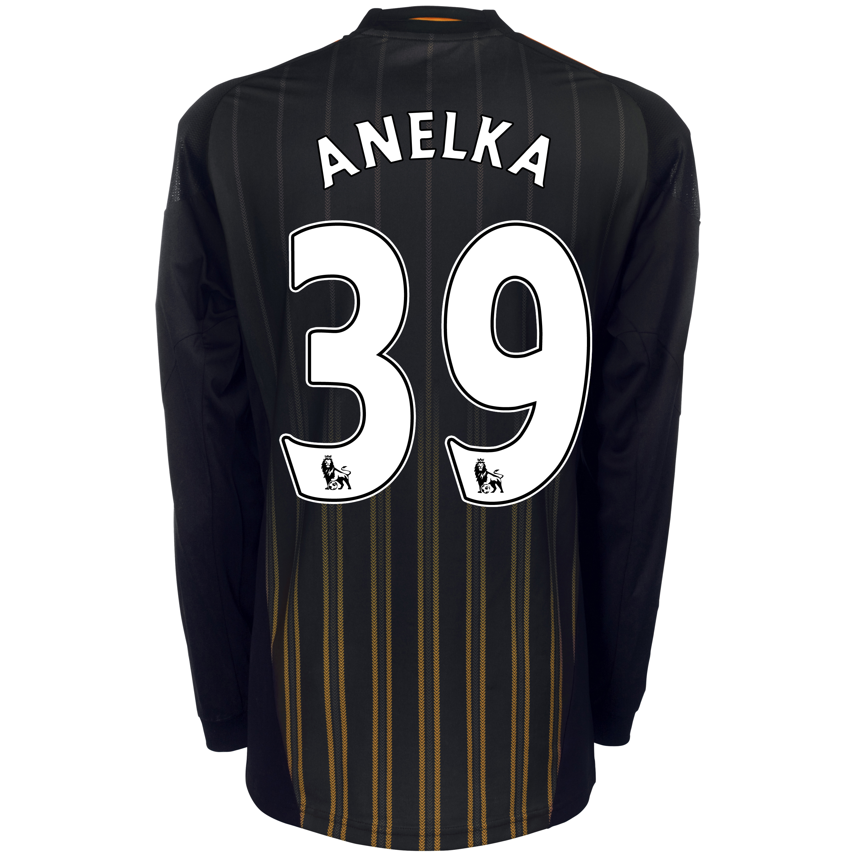 Chelsea Away Shirt 201011 with Anelka 39 printing Long Sleeve