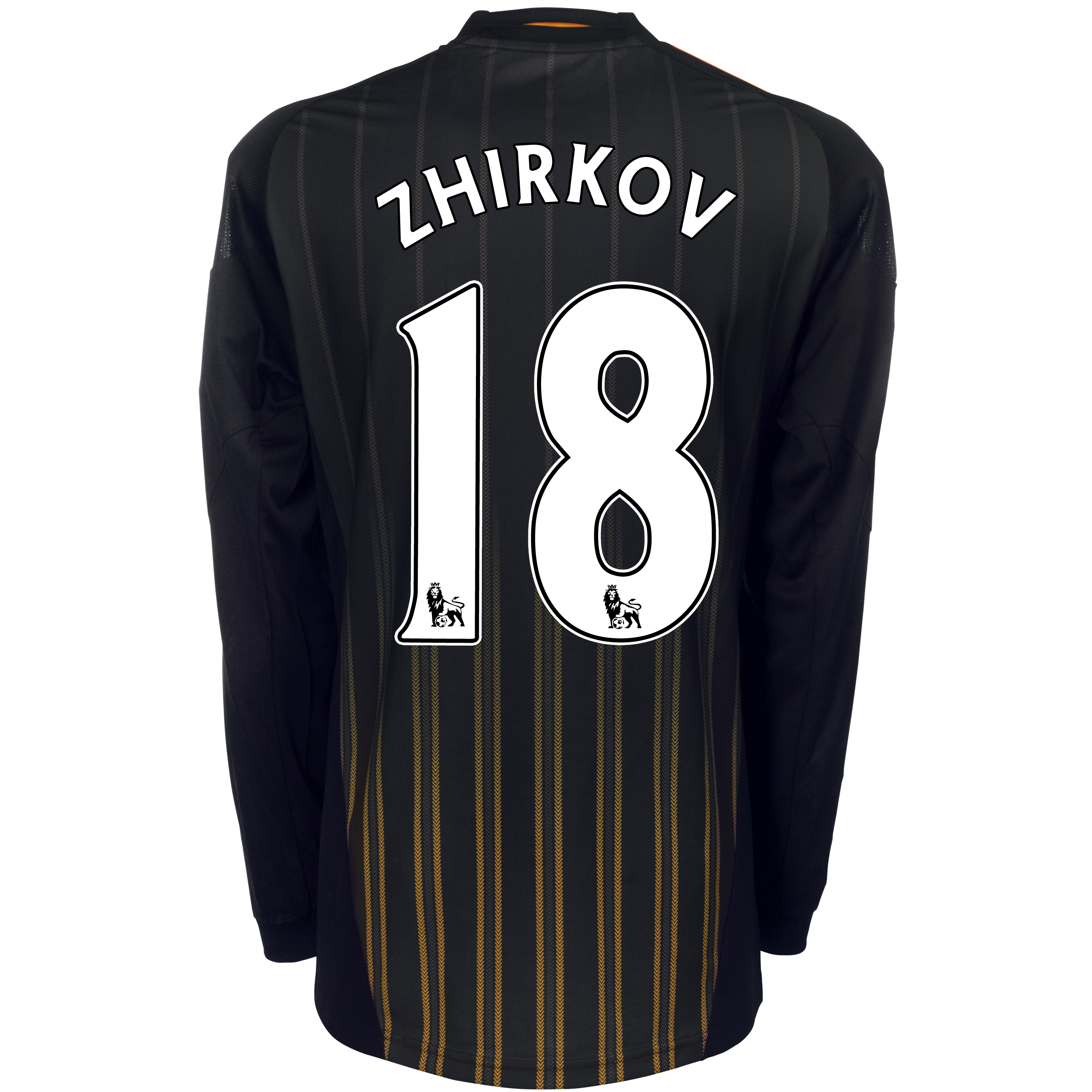 Chelsea Away Shirt 201011 with Zhirkov 18 printing Long Sleeve