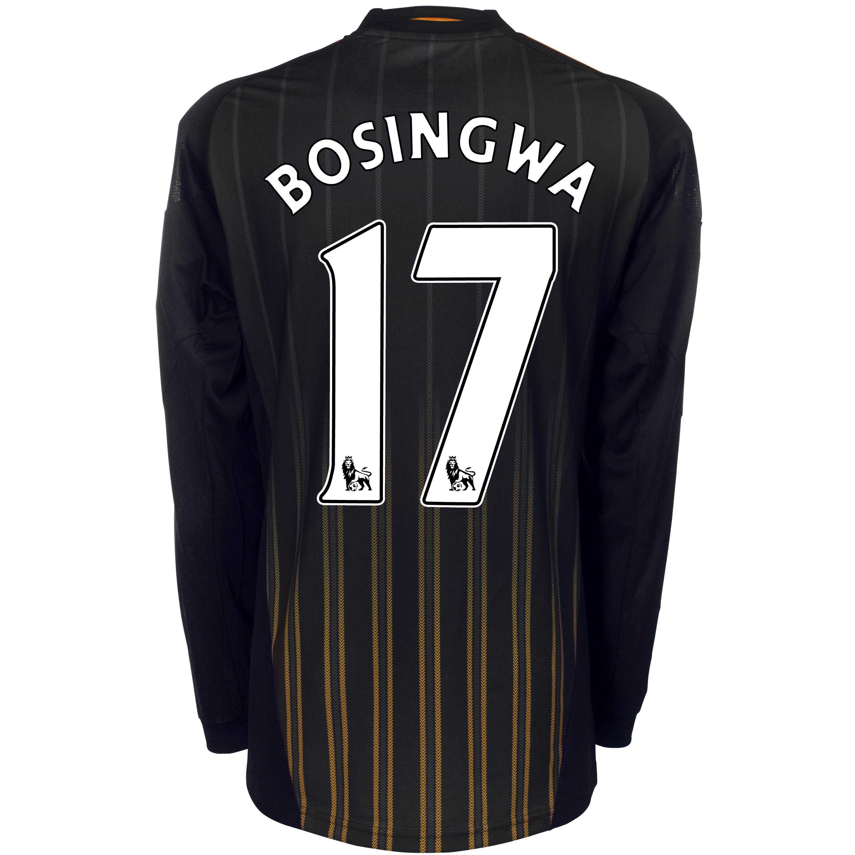 Chelsea Away Shirt 2010/11 with Bosingwa 17 printing - Long Sleeve - Kids.