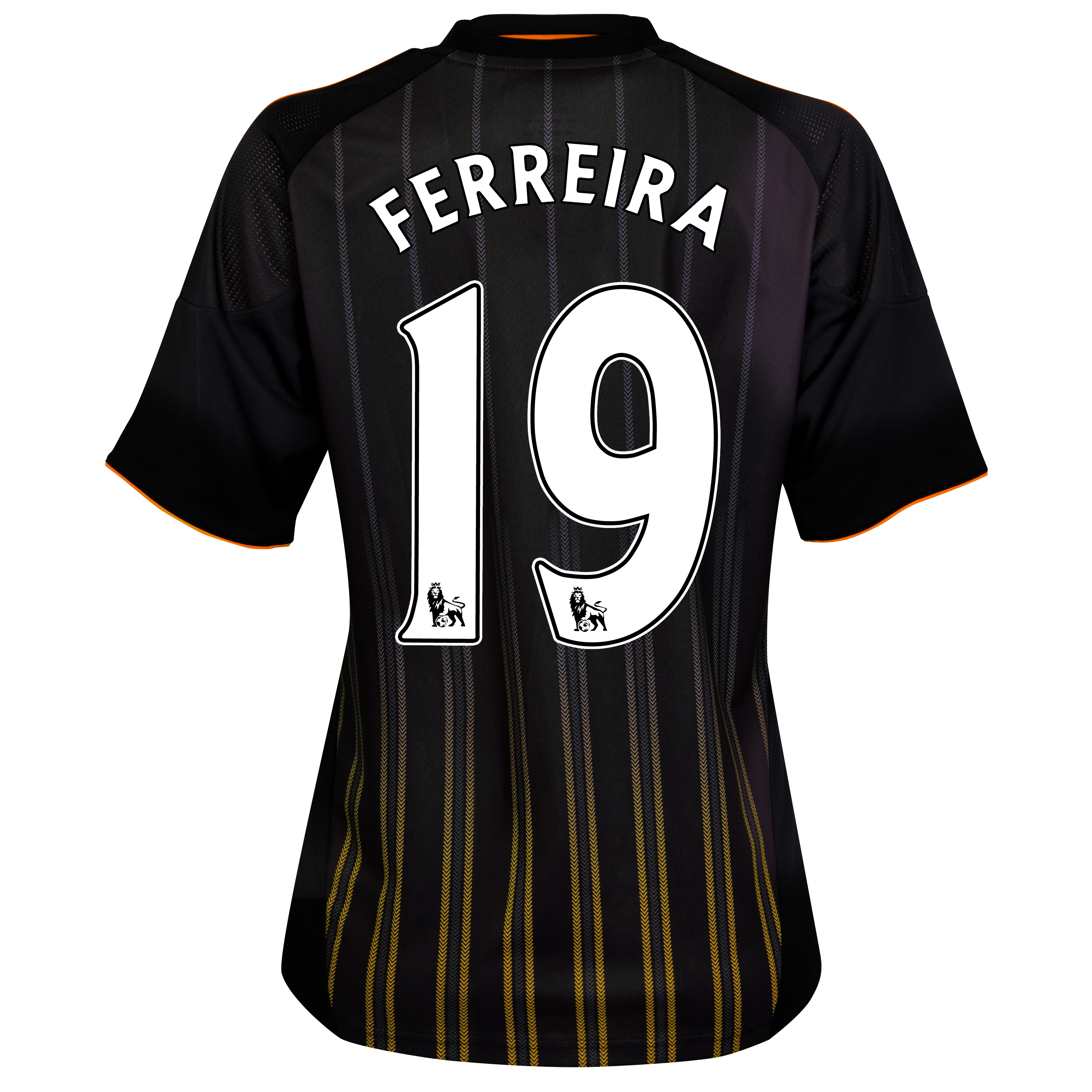 Chelsea Away Shirt 201011 with Ferreira 19 printing Womens