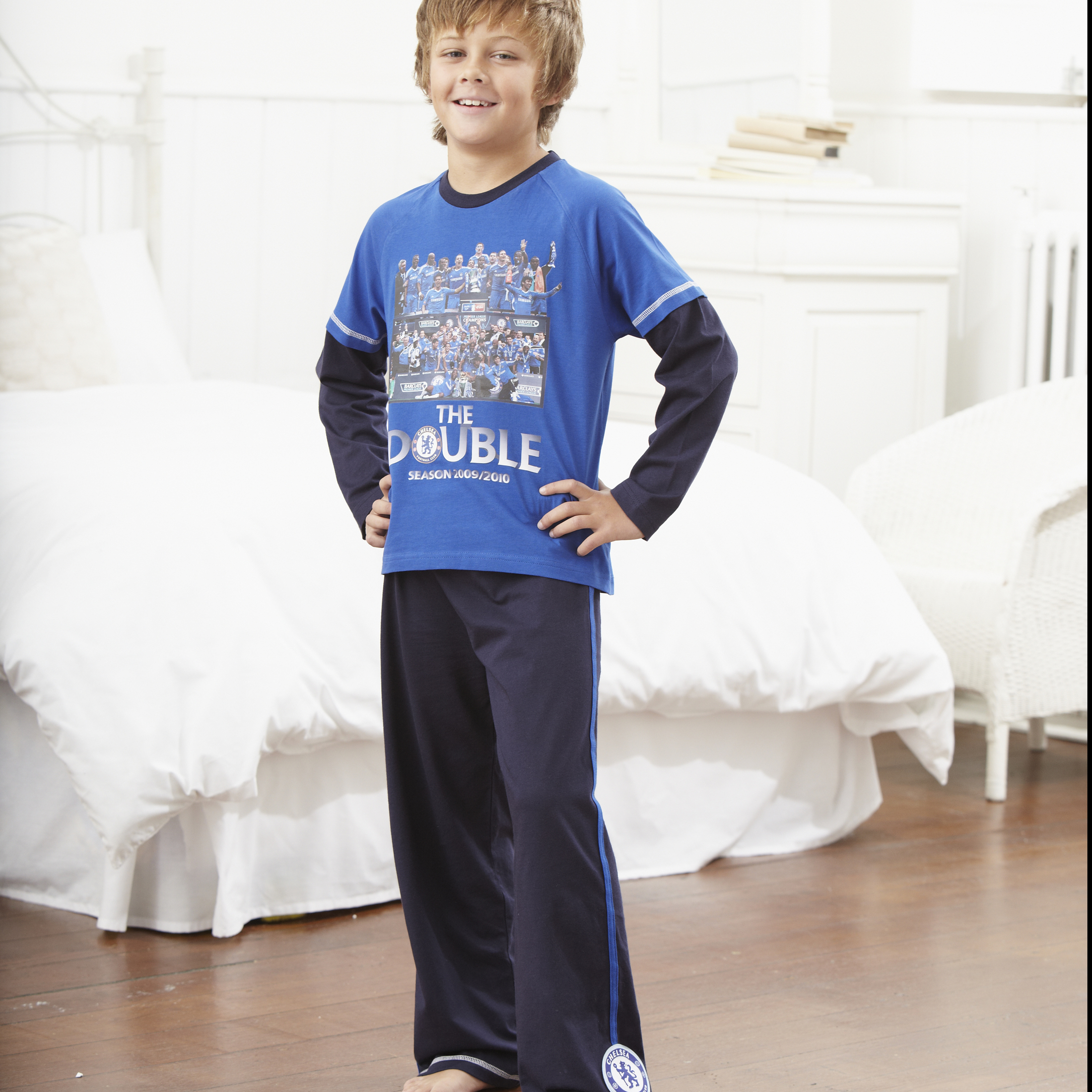 Chelsea Double Winners Pyjama RoyalNavy Boys