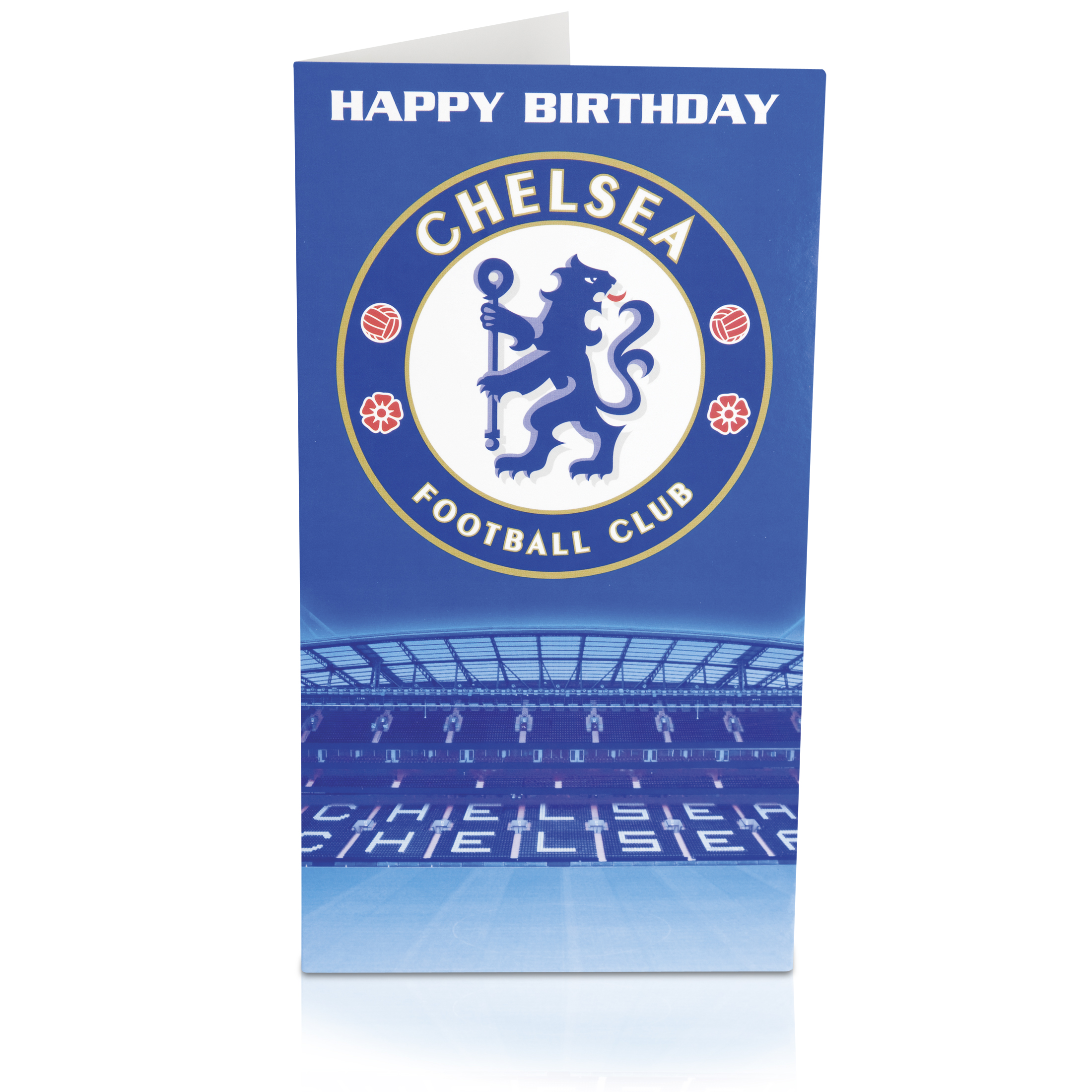 Chelsea Crest Happy Birthday Card