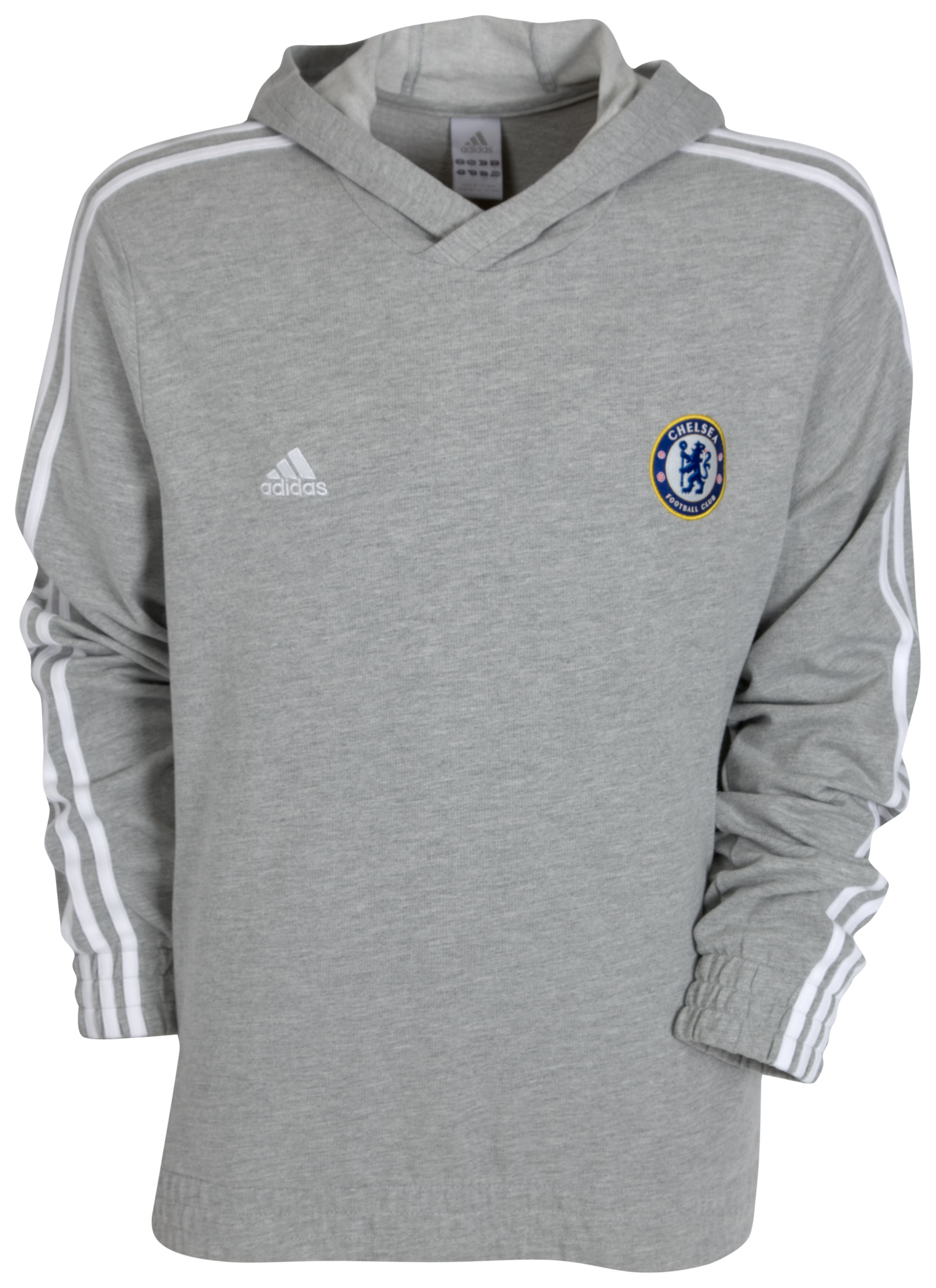 adidas Chelsea Core Hooded Top Medium Grey HeatherWhite