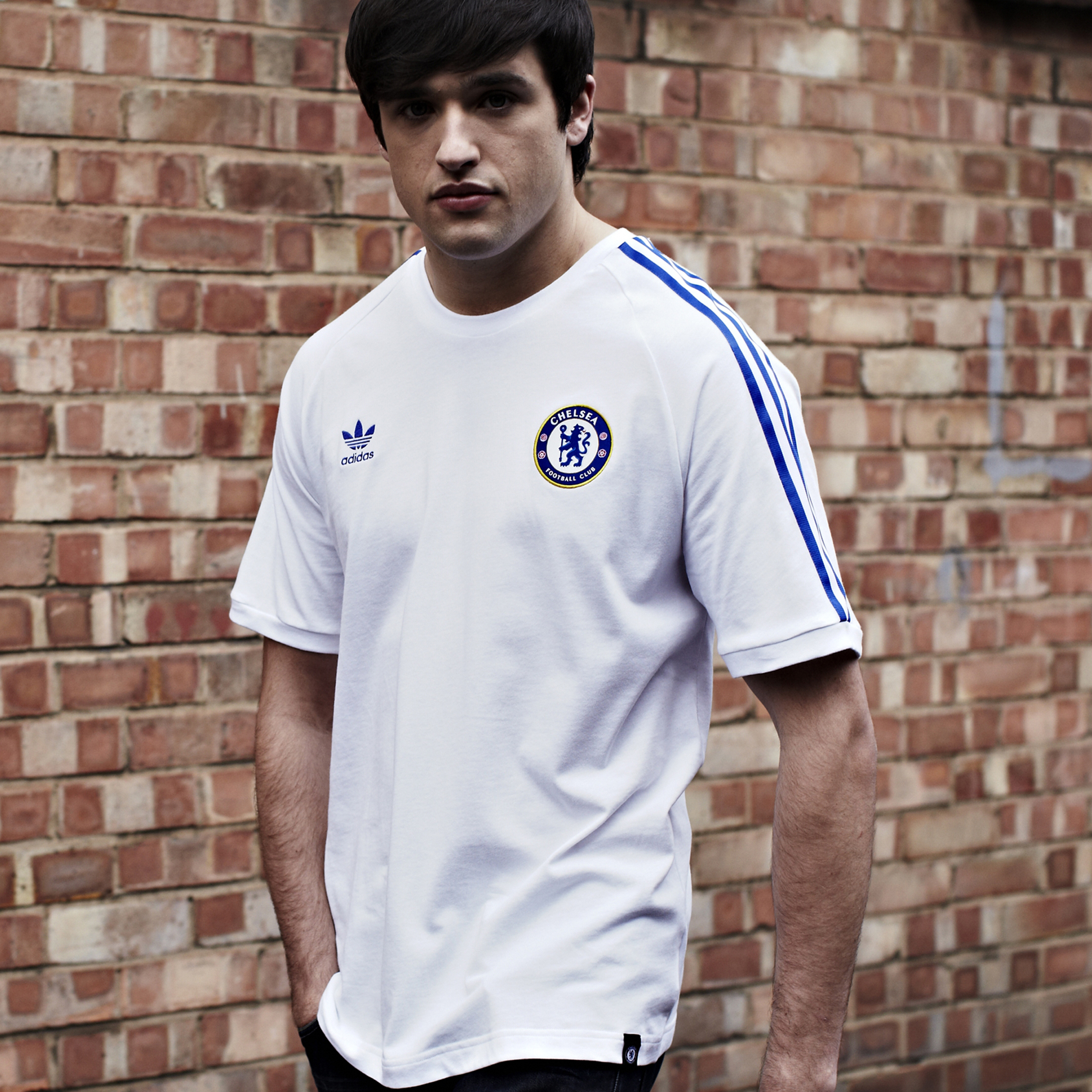 adidas Chelsea Core T Shirt WhiteReflex Blue