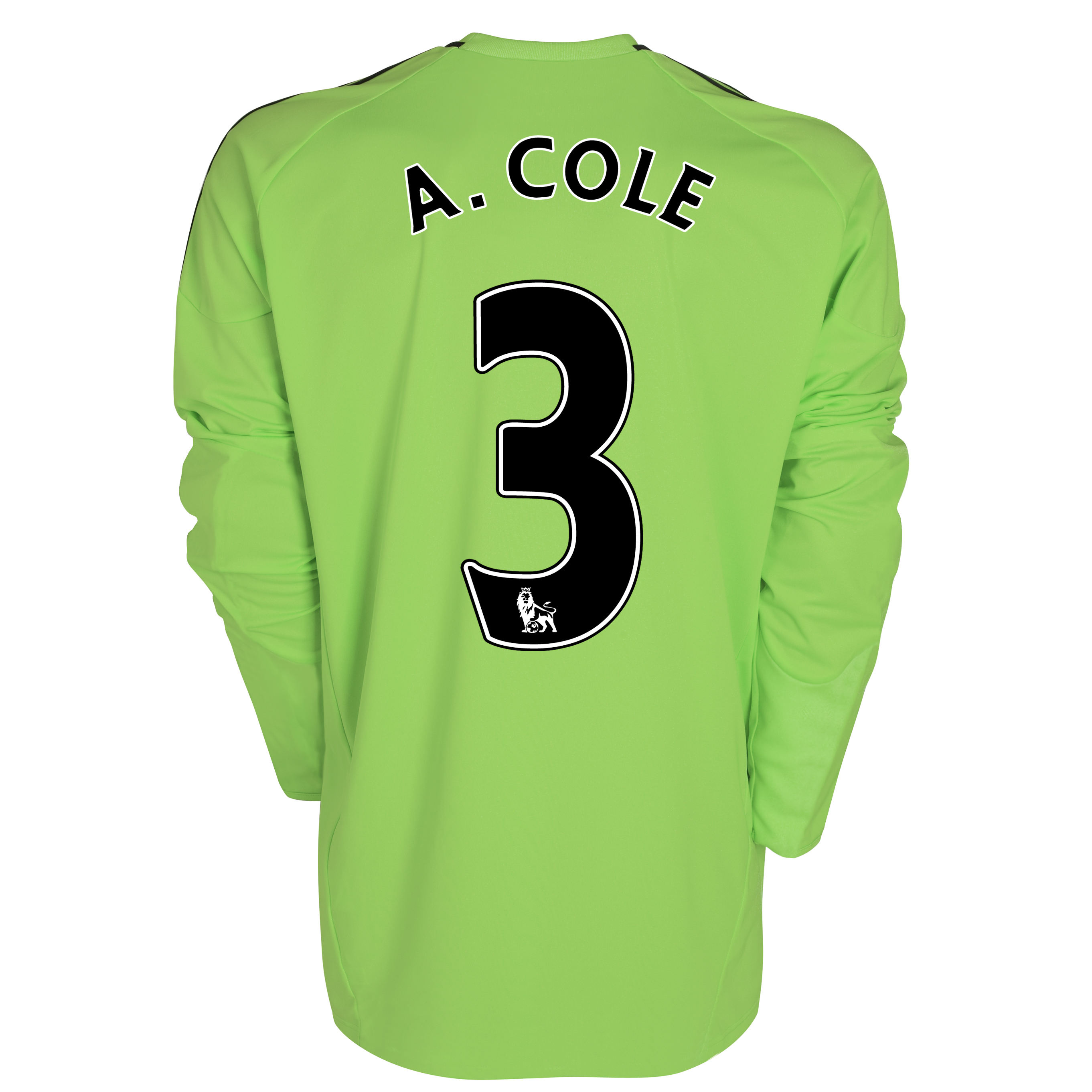 Chelsea Third Shirt 201011 with A Cole 3 printing Long Sleeve