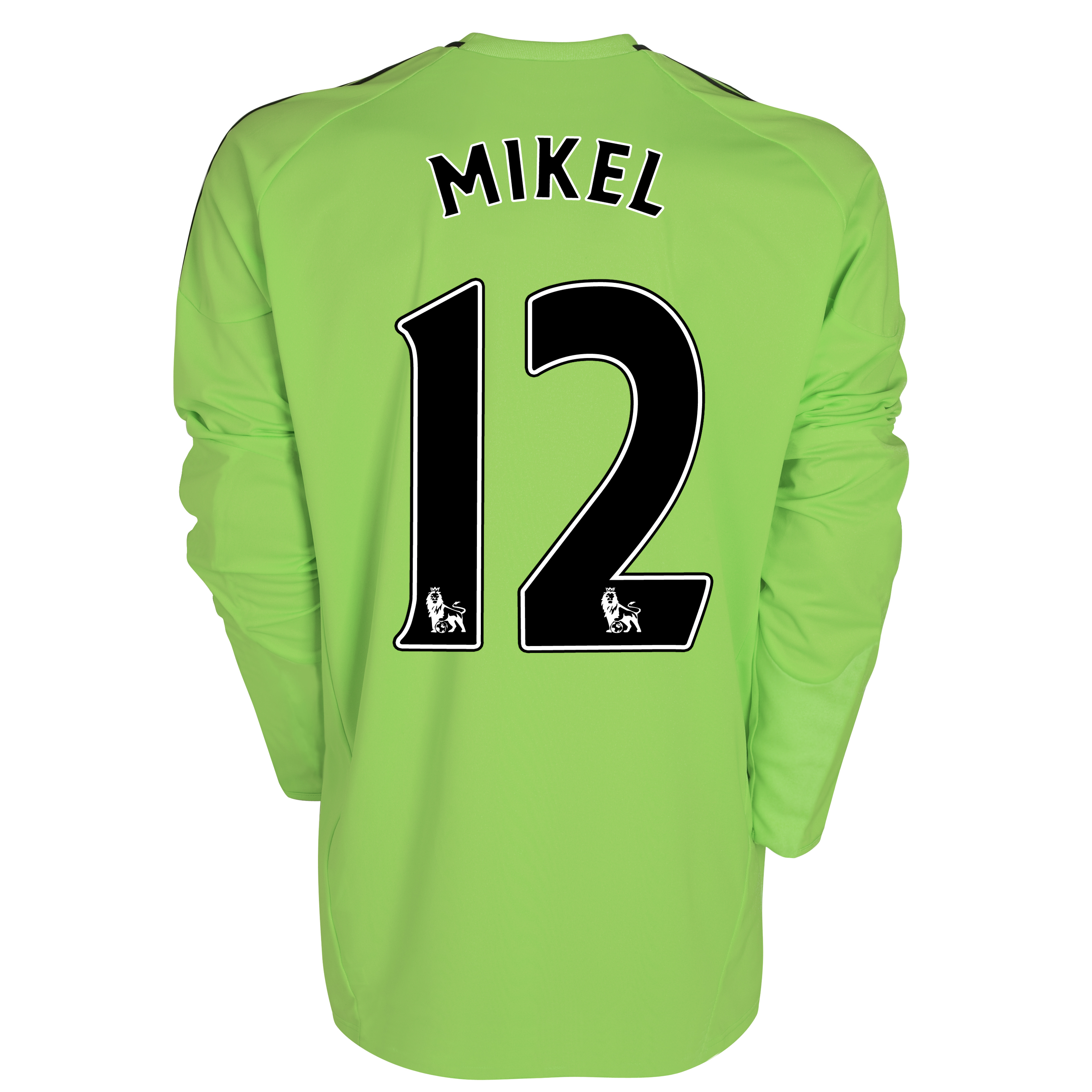 Chelsea Third Shirt 201011 with Mikel 12 printing Long Sleeve Kids