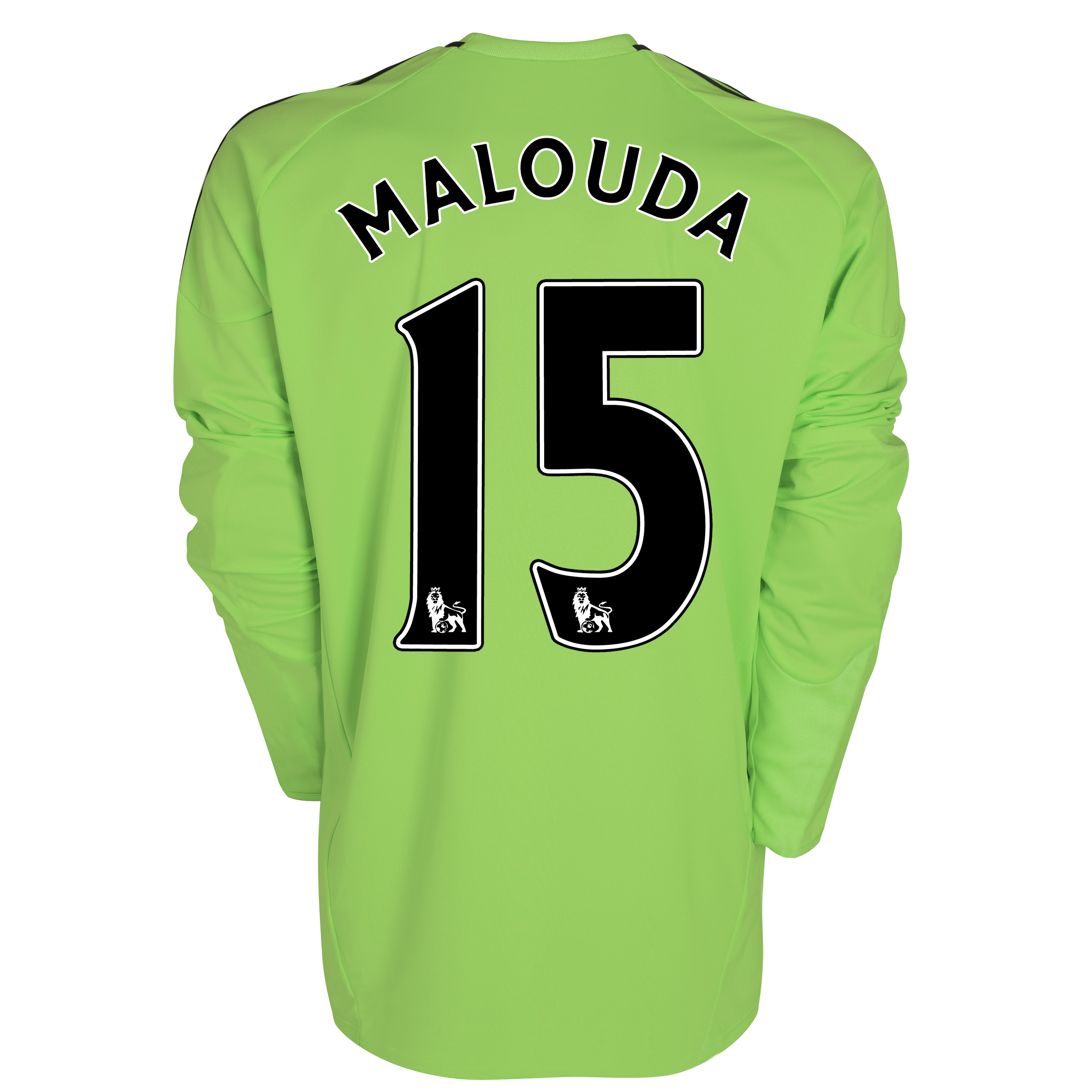 Chelsea Third Shirt 201011 with Malouda 15 printing Long Sleeve Kids