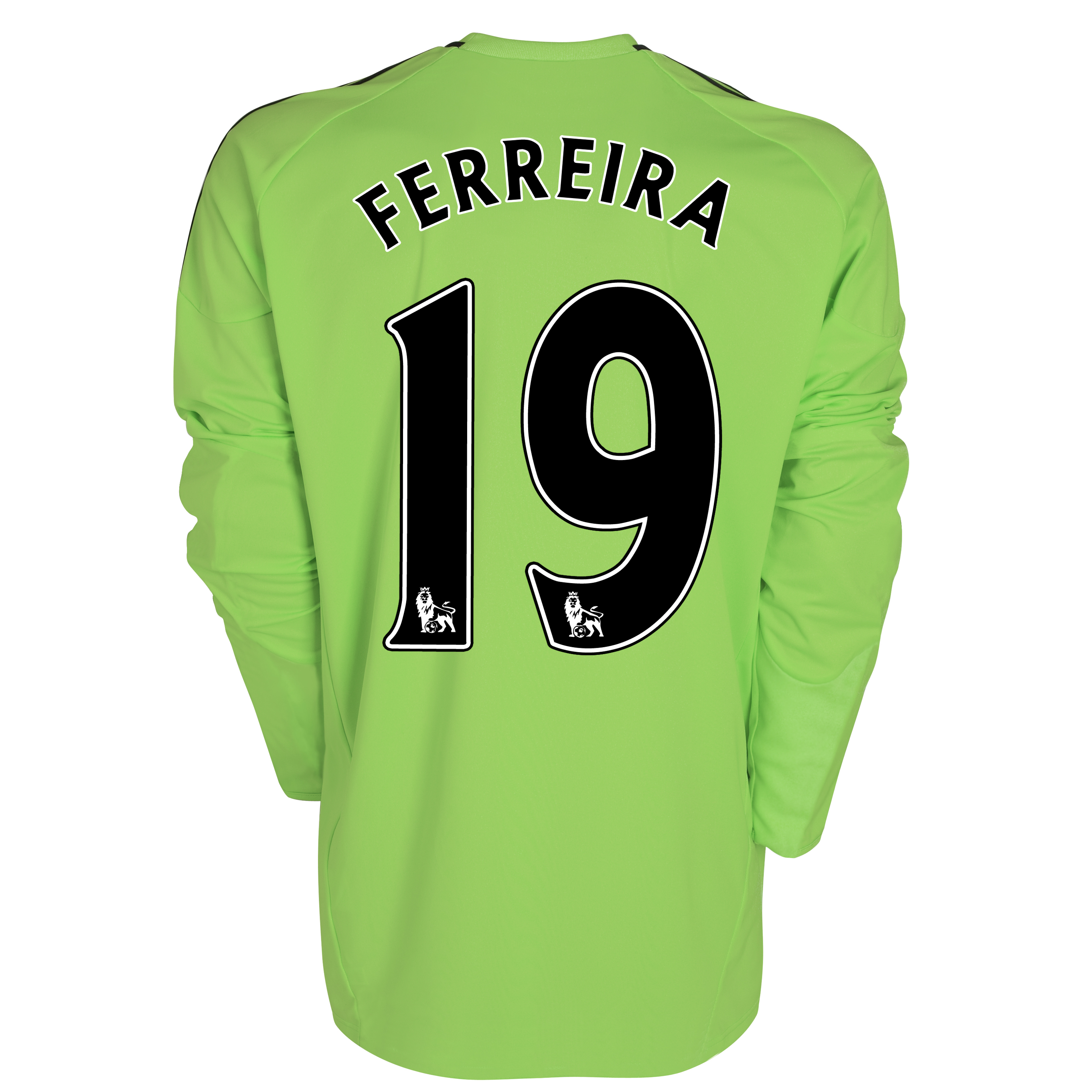 Chelsea Third Shirt 201011 with Ferreira 19 printing Long Sleeve Kids