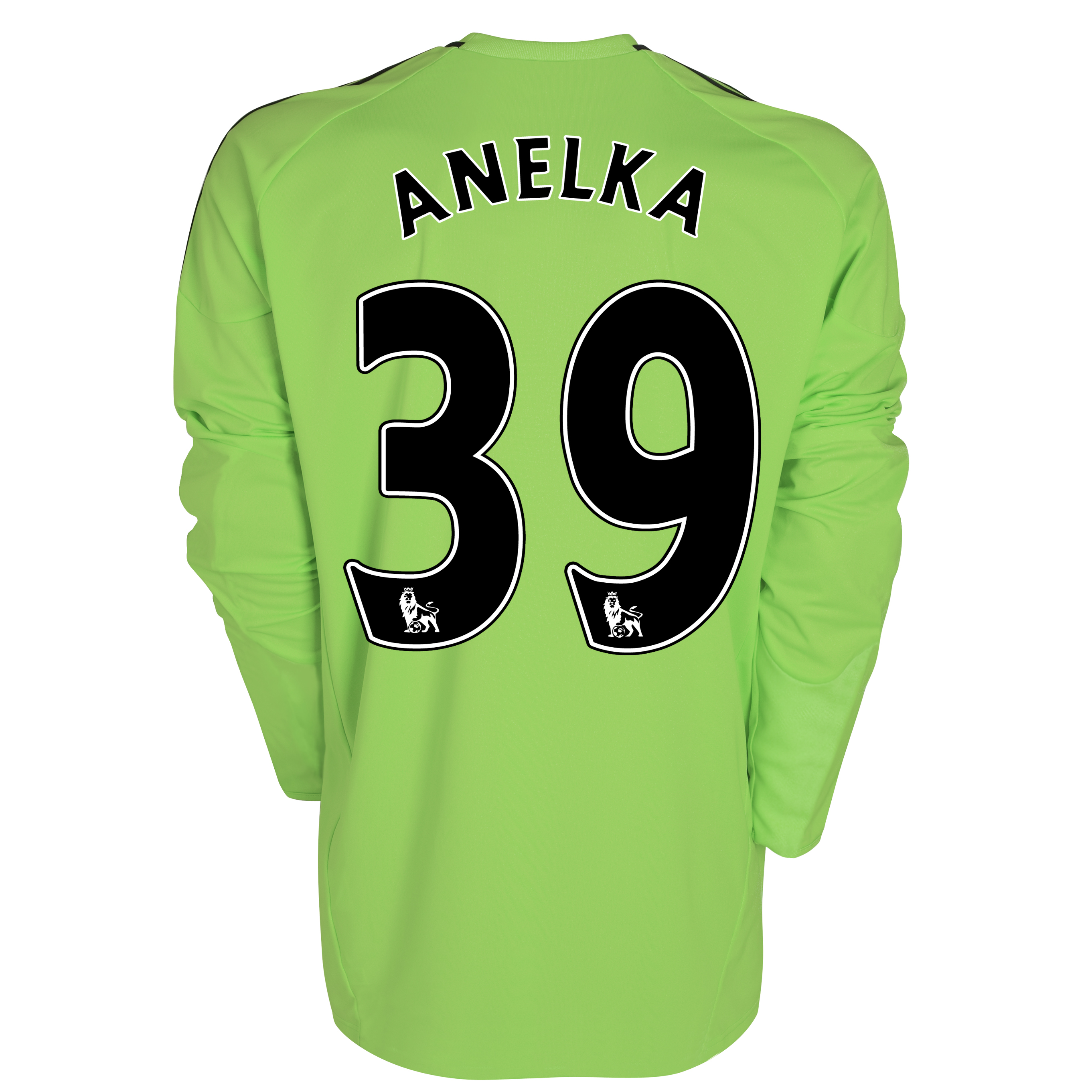 Chelsea Third Shirt 201011 with Anelka 39 printing Long Sleeve Kids