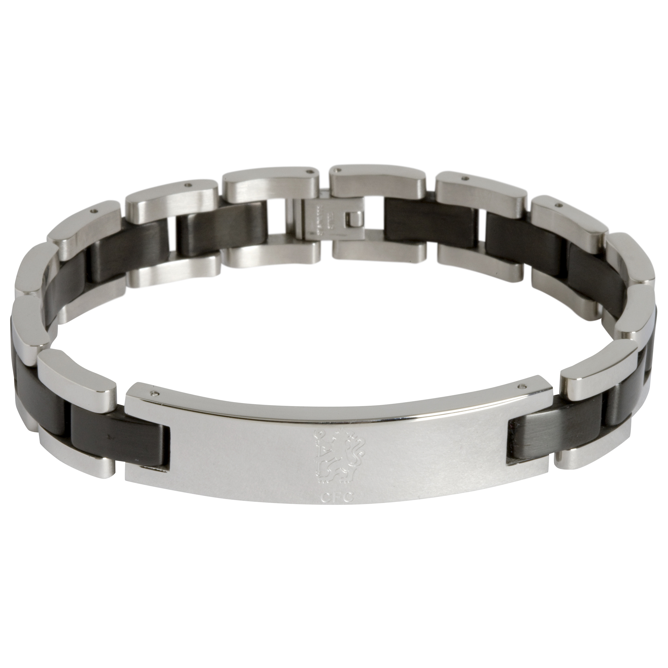 Chelsea Lion Crest With Black Inlay Bracelet Stainless Steel