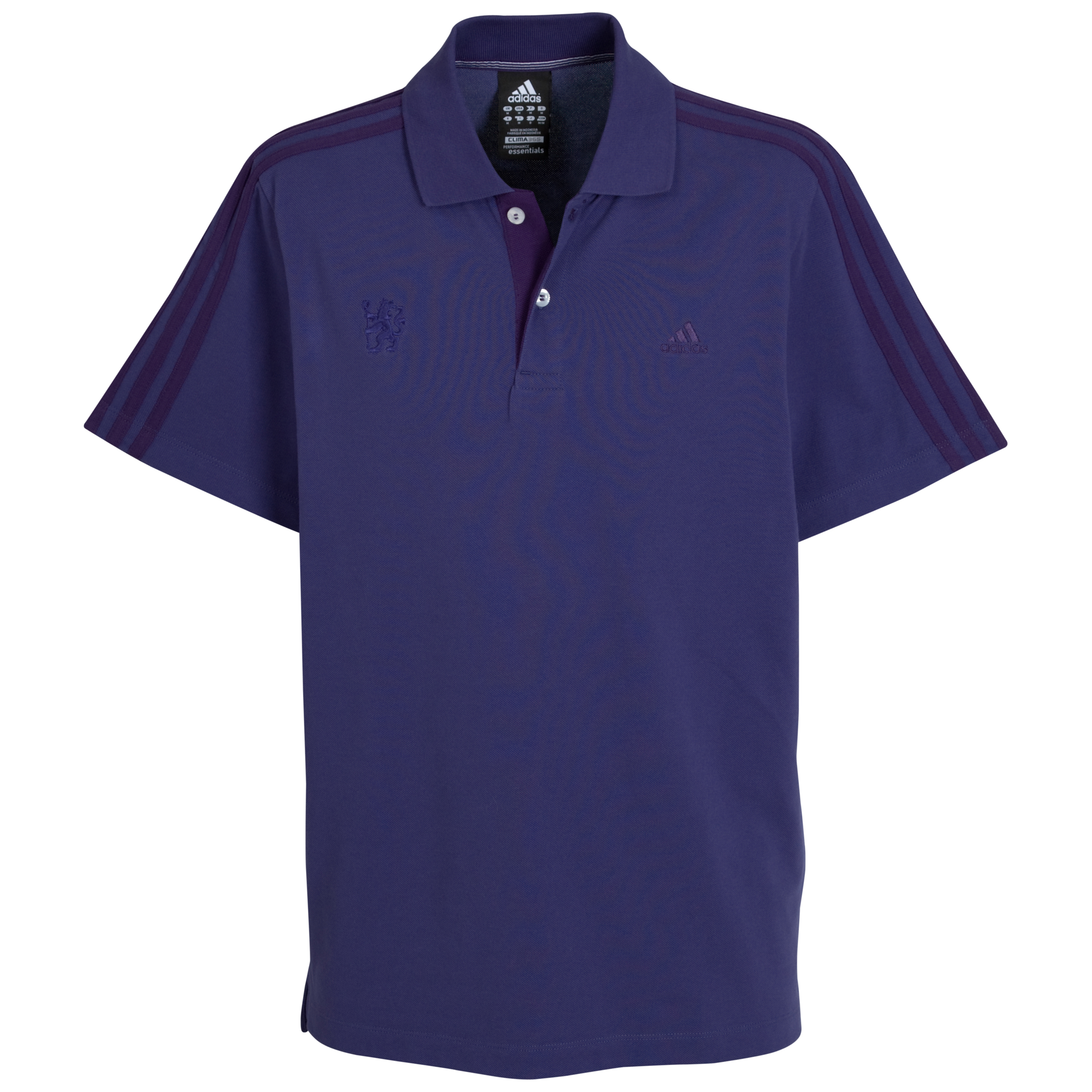 adidas Chelsea Essentials 3 Stripe Polo Fresh Ink
