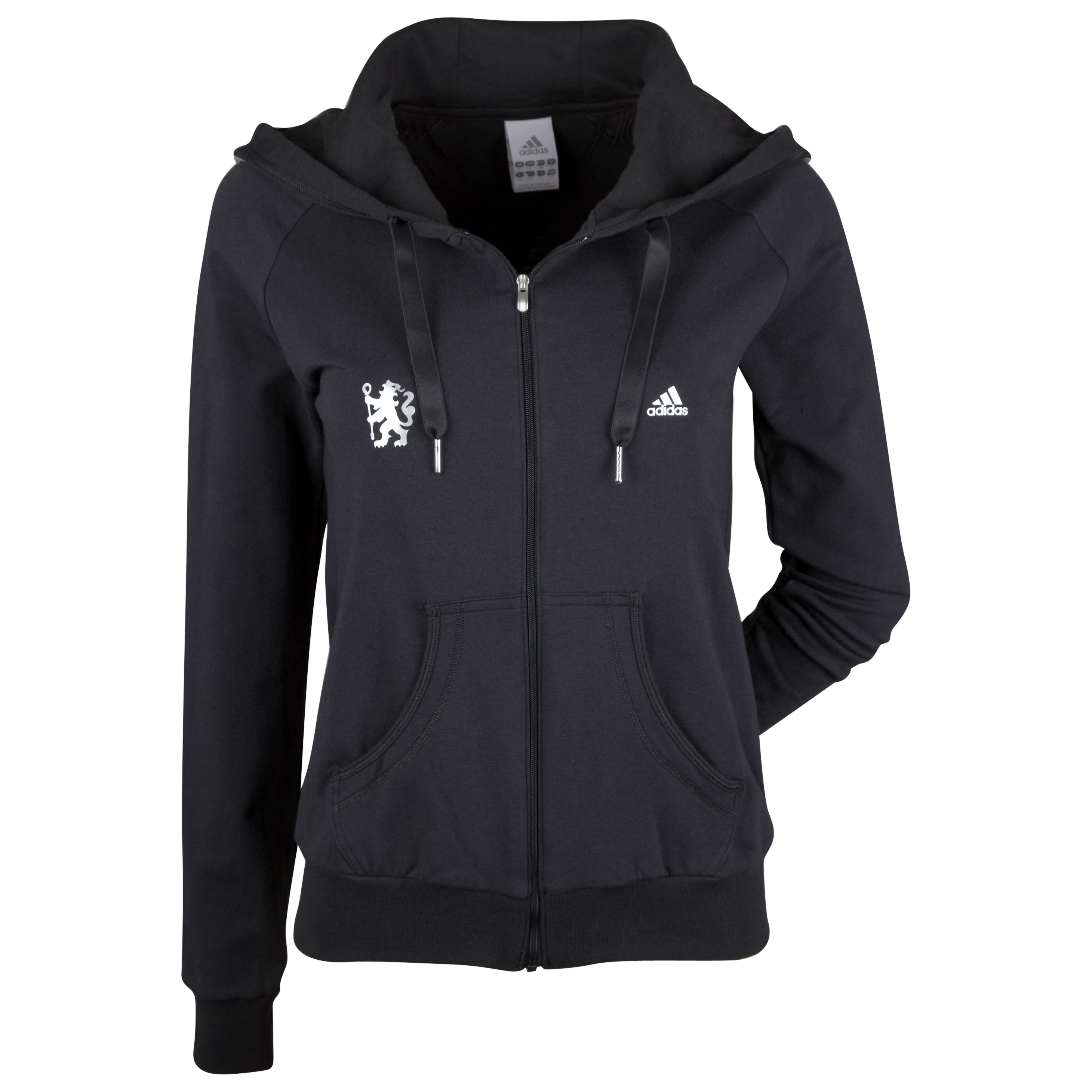 adidas Chelsea Essentials Hooded Tracktop Black Womens