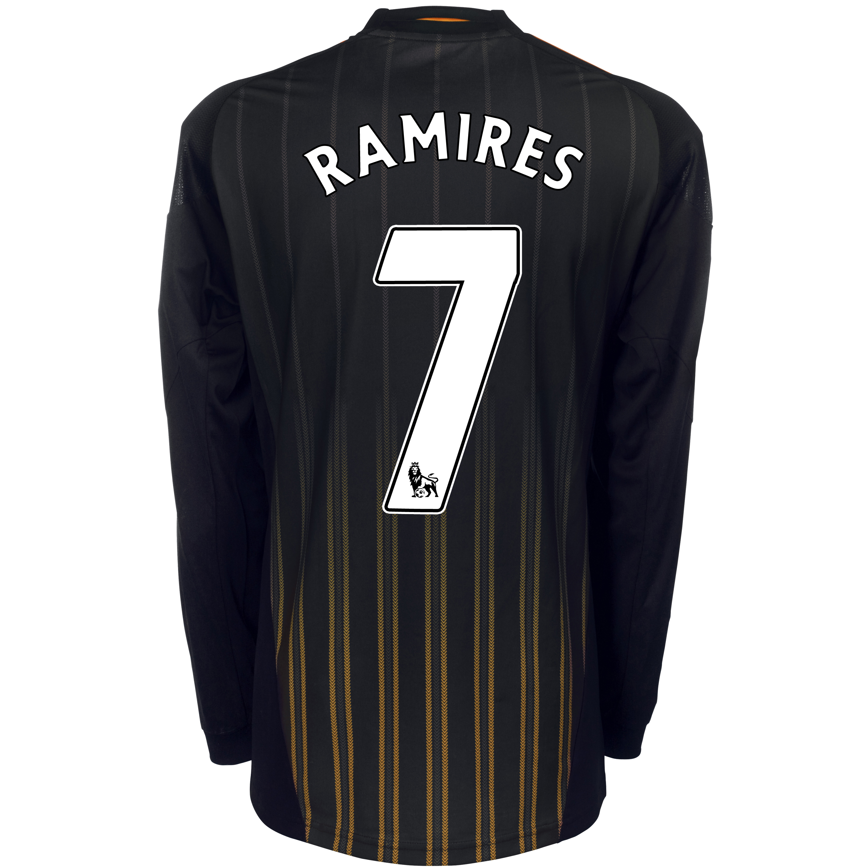 Chelsea Away Shirt 201011 with Ramires 7 printing Long Sleeve Kids