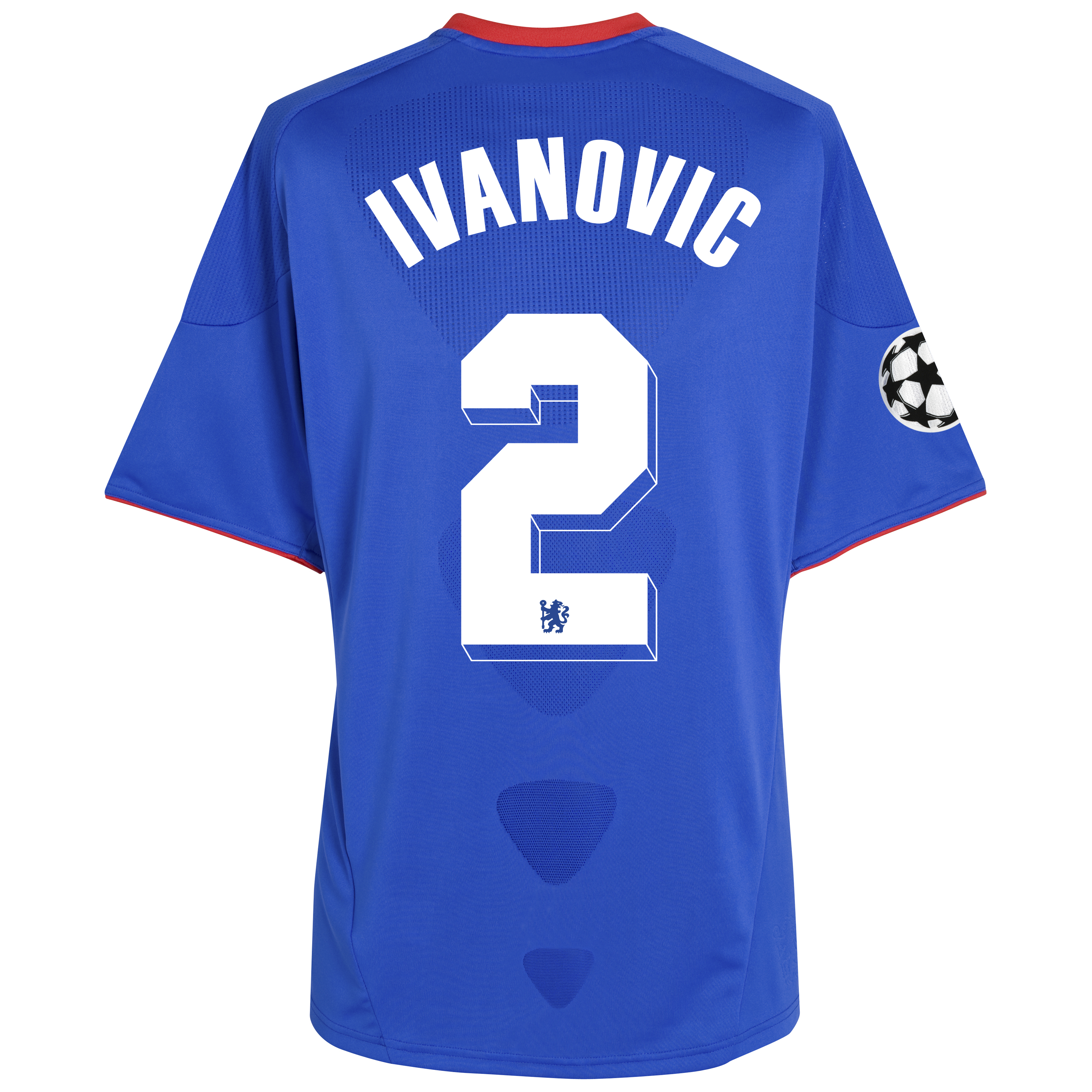Chelsea UEFA Champions League Home Shirt 201011 with Ivanovic 2 Printing Outsize